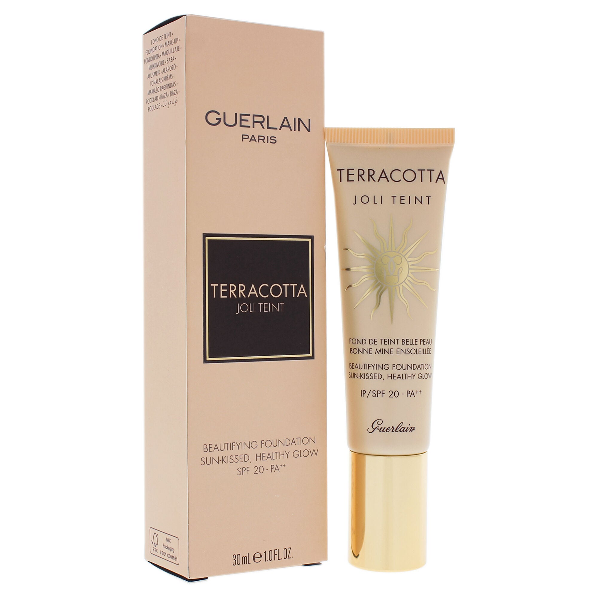Terracotta Joli Teint Beautifying Foundation SPF 20 - Light by Guerlain for Women - 1 oz Foundation, See Description, hi-res image number 0
