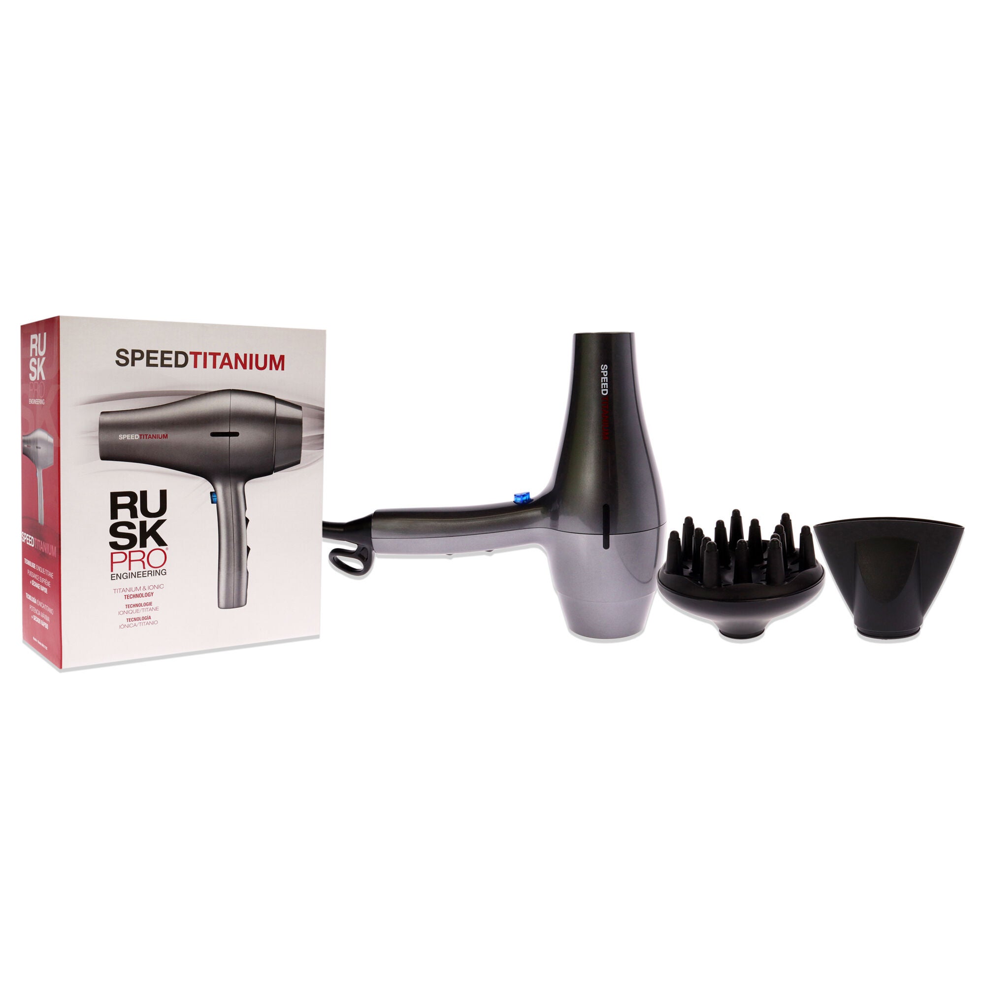 Speed Titanium Hair Dryer - IRP6177UC by Rusk for Unisex - 1 Pc Hair Dryer, See Description, alternate image number 1