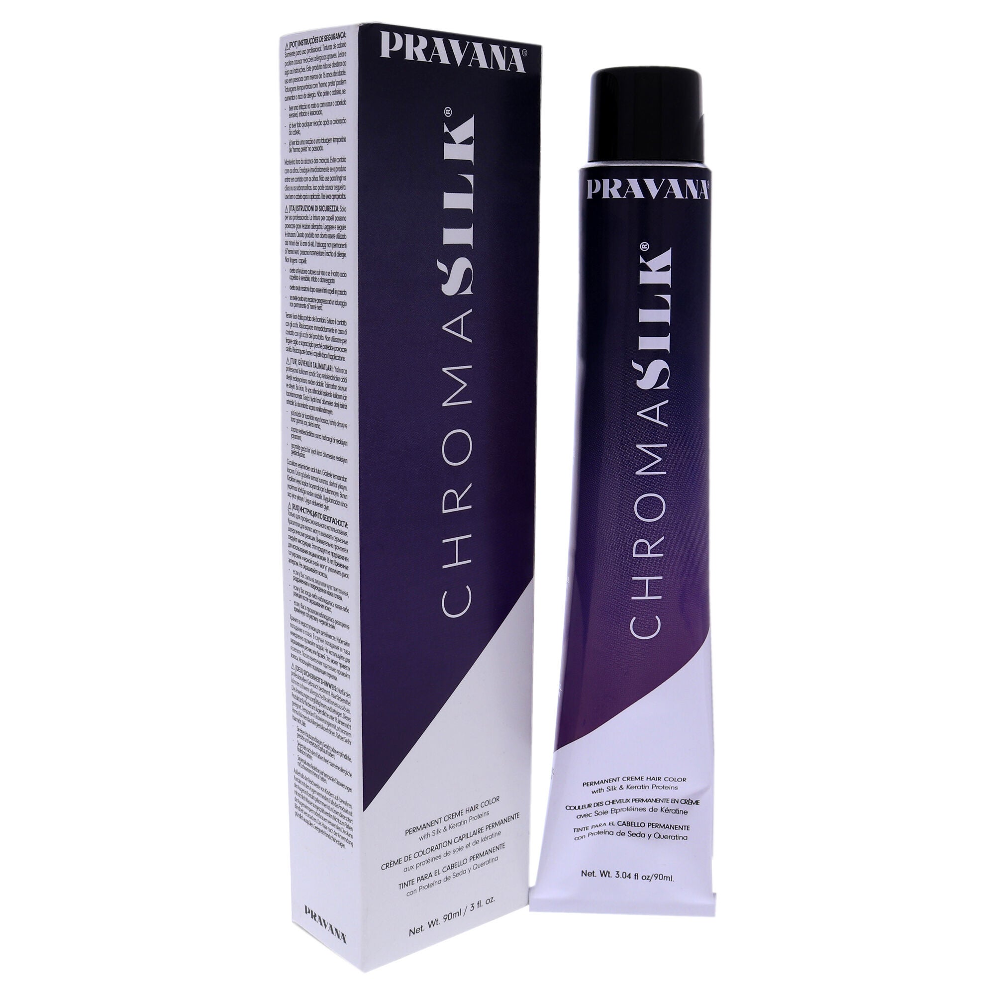 ChromaSilk Creme Hair Color - 6.1 Dark Ash Blonde by Pravana for Unisex - 3 oz Hair Color, See Description, alternate image number 2