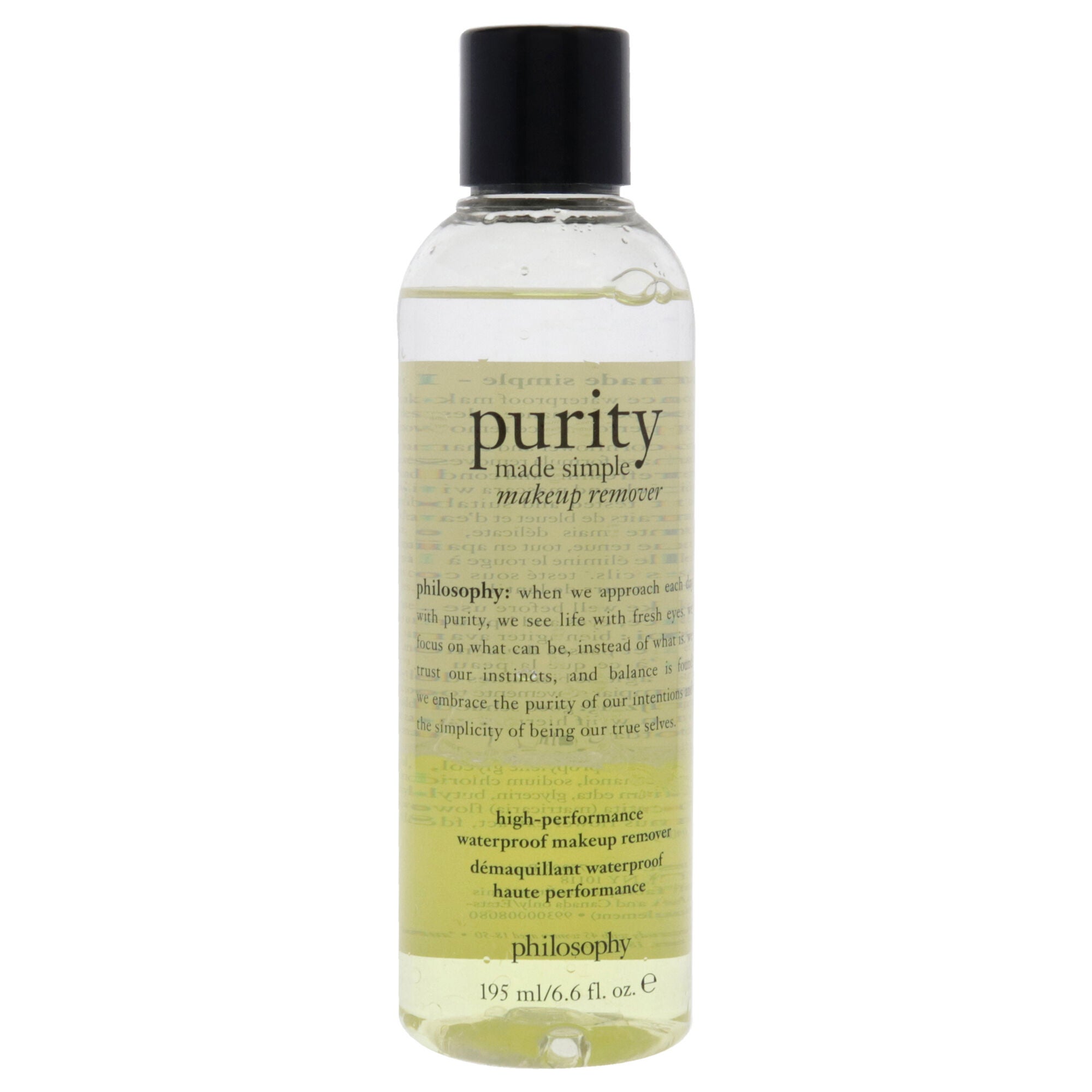 Purity Made Simple Makeup Remover High-Performance Waterproof by Philosophy for Women - 6.7 oz Makeup Remover, See Description, hi-res image number 0