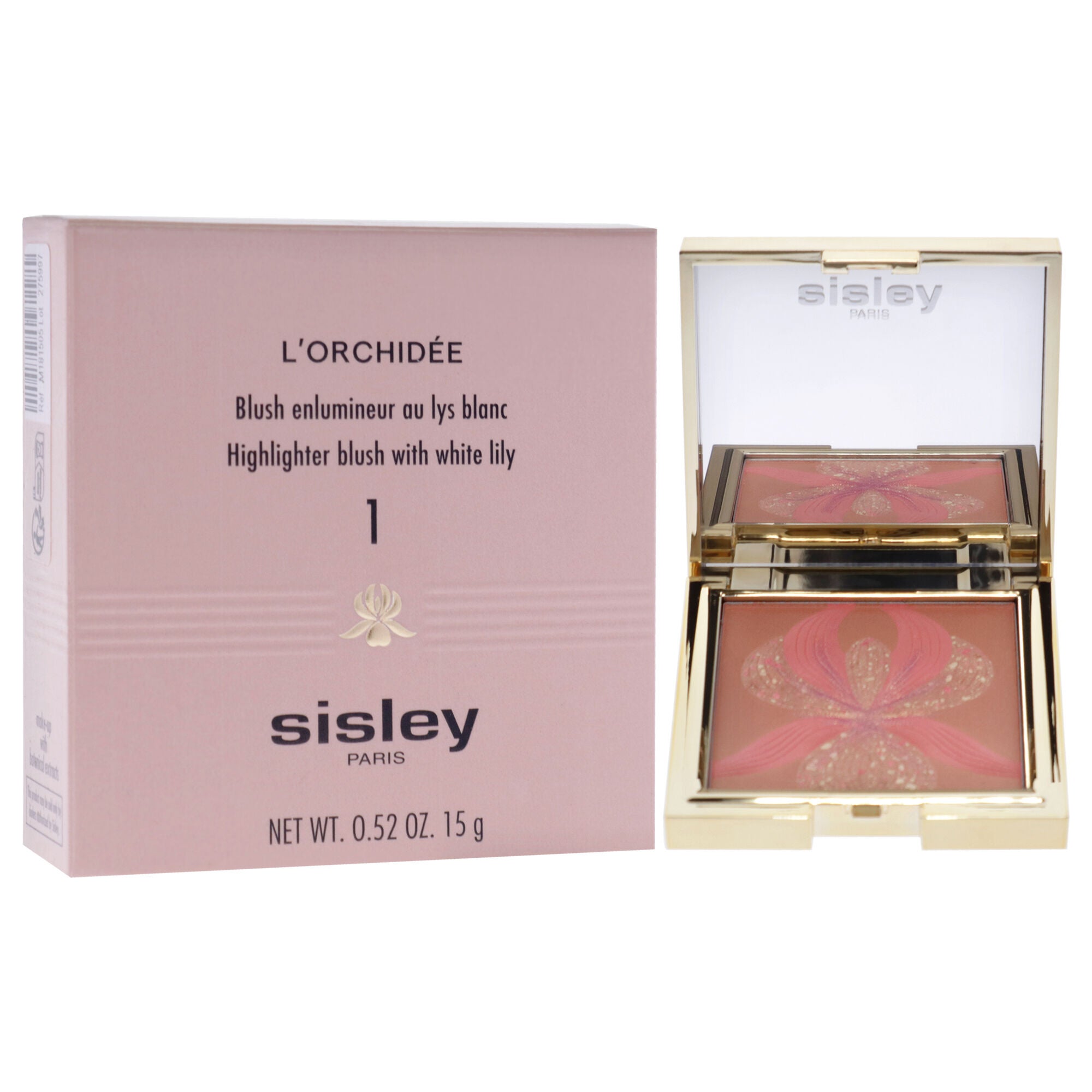 LOrchidee Highlighter Blush With White Lily - 1 Orange by Sisley for Women - 0.52 oz Makeup, See Description, alternate image number 2