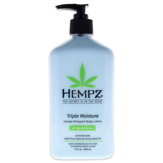Triple Moisture Herbal Whipped Body Creme by Hempz for Unisex - 17 oz Body Cream, , alternate image number null