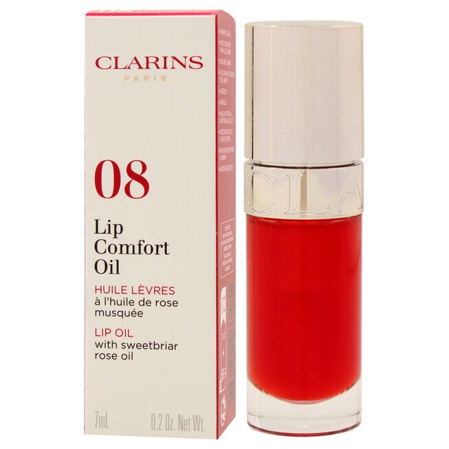 Lip Comfort Oil - 08 Strawberry by Clarins for Women - 0.2 oz Lip Oil, NA, alternate image number null