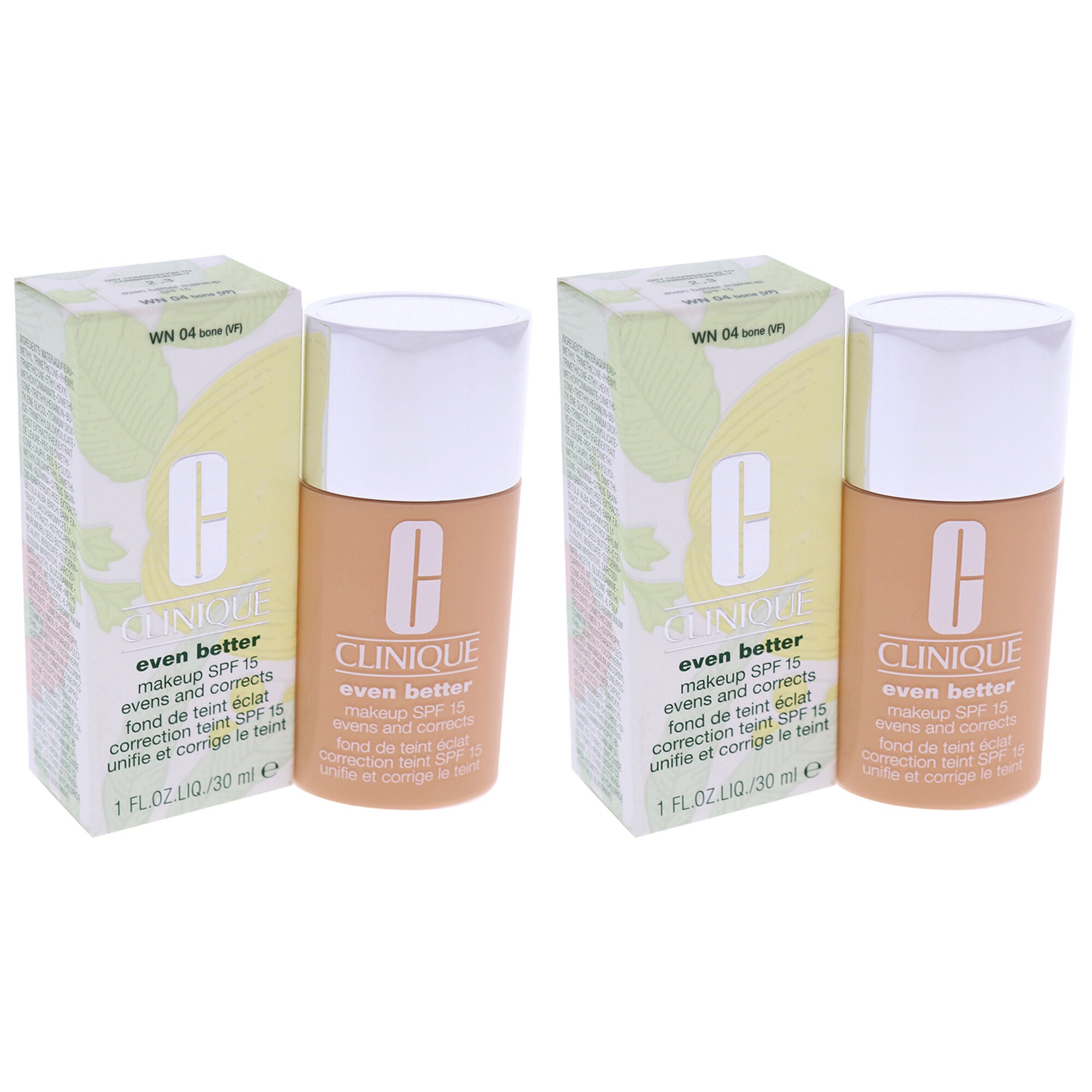 Even Better Makeup SPF 15 - WN 04 Bone by Clinique for Women - 1 oz Foundation - Pack of 2, Brown, alternate image number 3