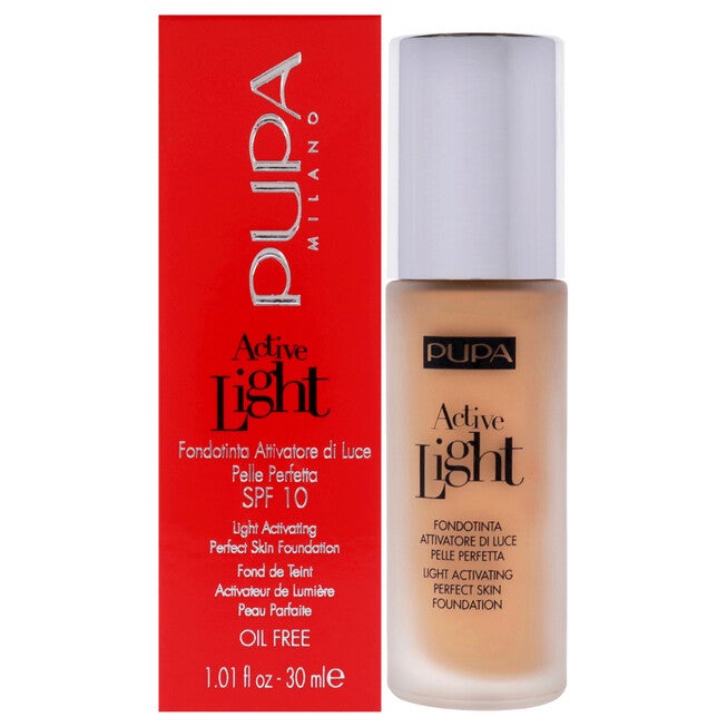 Active Light Light Activating Perfect Skin Foundation SPF 10 - 030 Natural Beige by Pupa Milano for Women - 1.01 oz Foundation, NA, hi-res image number null