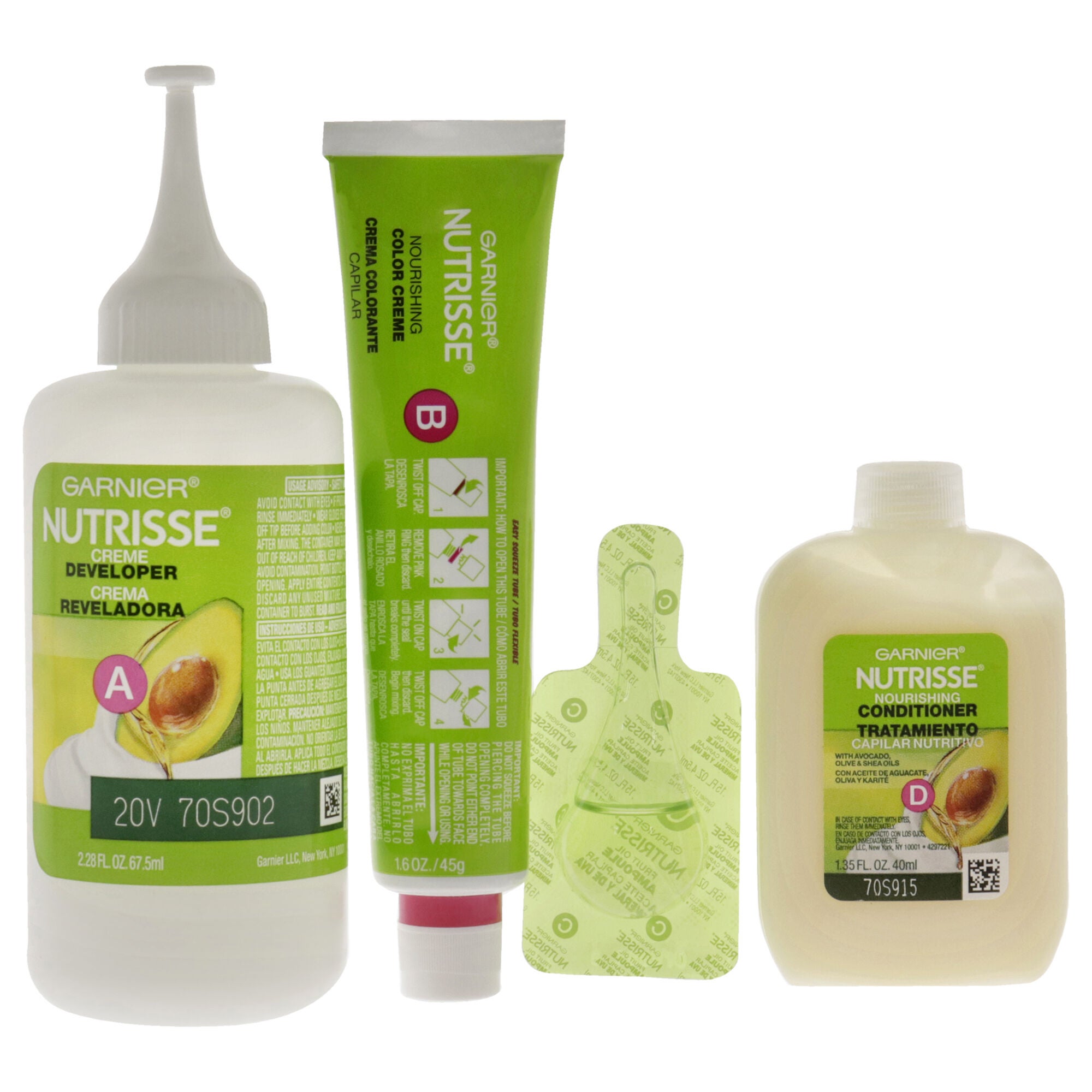 Nutrisse Nourishing Color Creme - 535 Medium Golden Mahogany Brown by Garnier for Unisex - 1 Application Hair Color, See Description, alternate image number 3