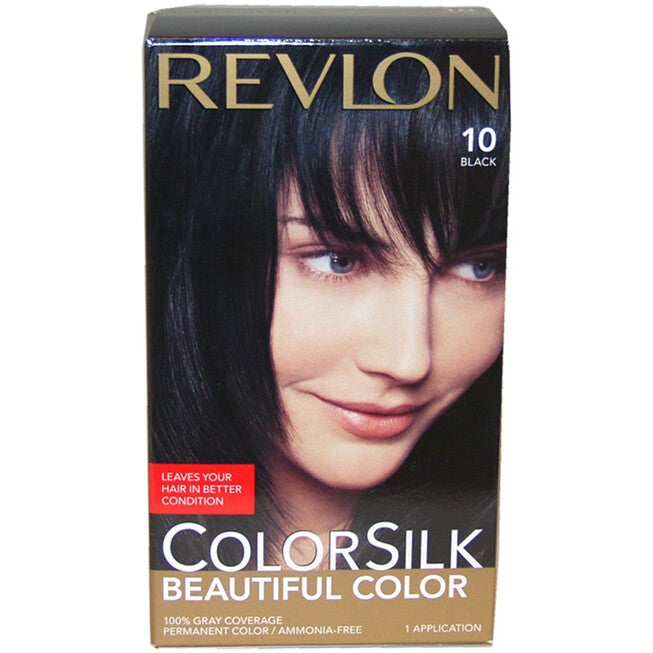 colorsilk Beautiful Color #10 Black by Revlon for Unisex - 1 Application Hair Color, NA, hi-res image number null