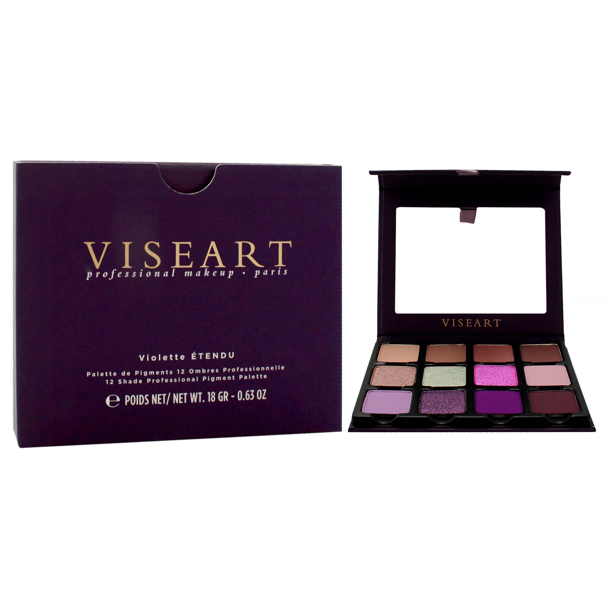 Eyeshadow Palette - Violette Etendu by Viseart Paris for Women - 0.63 oz Eye Shadow, See Description, alternate image number 1