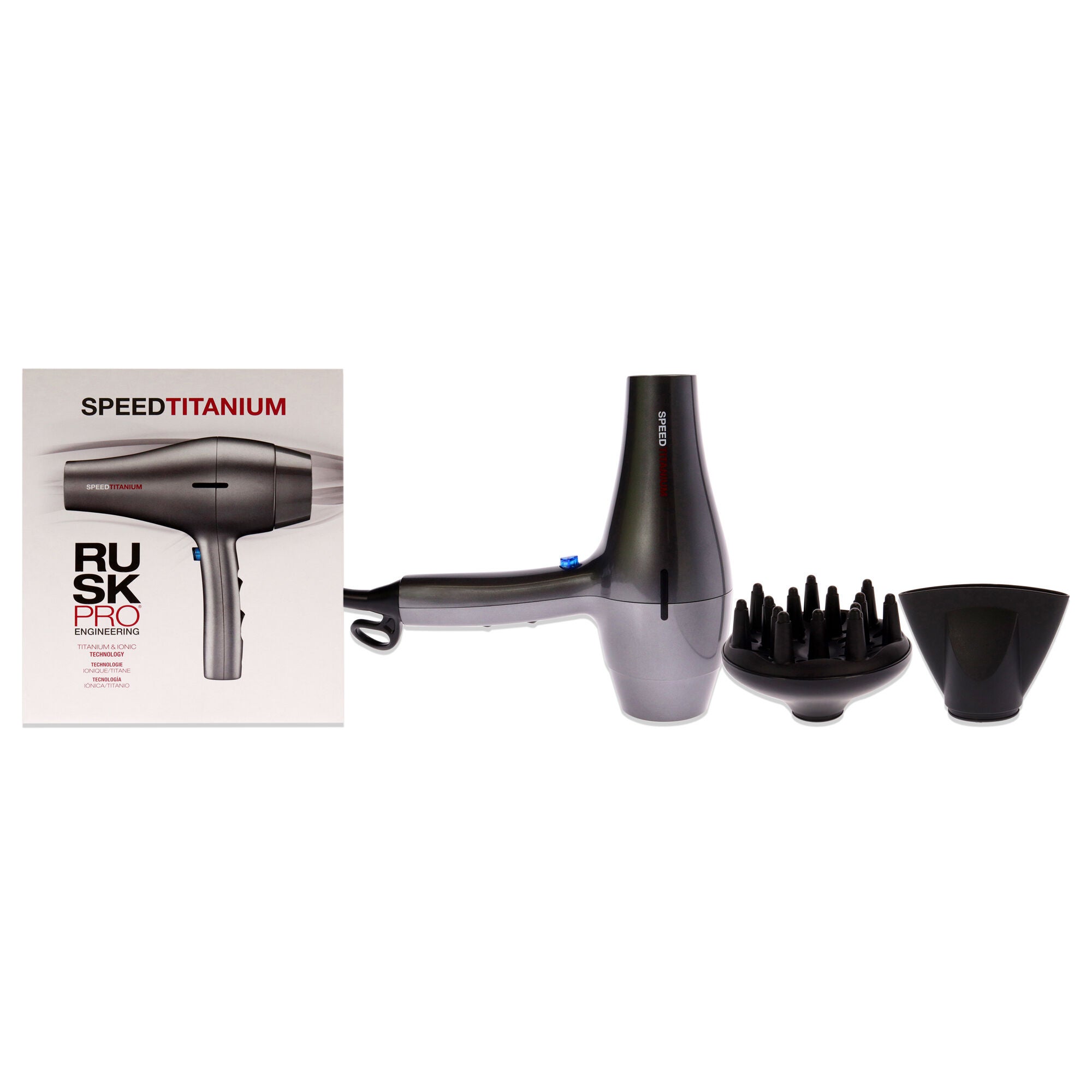 Speed Titanium Hair Dryer - IRP6177UC by Rusk for Unisex - 1 Pc Hair Dryer, See Description, hi-res image number 0