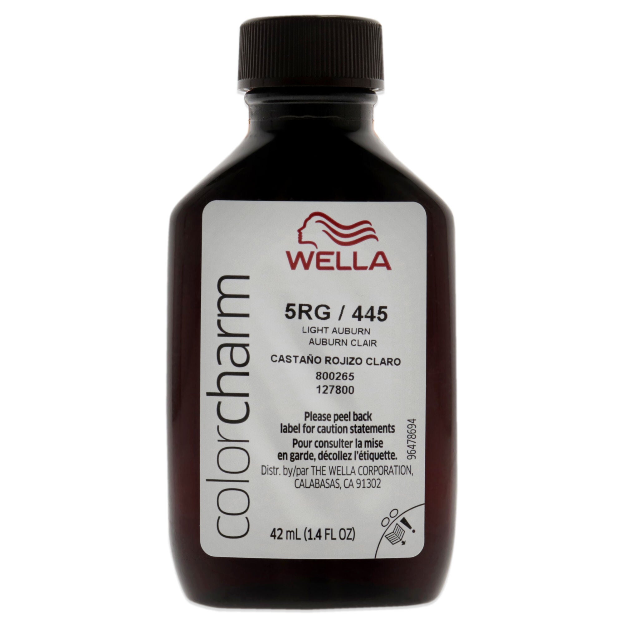 Color Charm Permanent Liquid Hair Color - 445 5RG Light Auburn by Wella for Unisex - 1.42 oz Hair Color, See Description, alternate image number 1