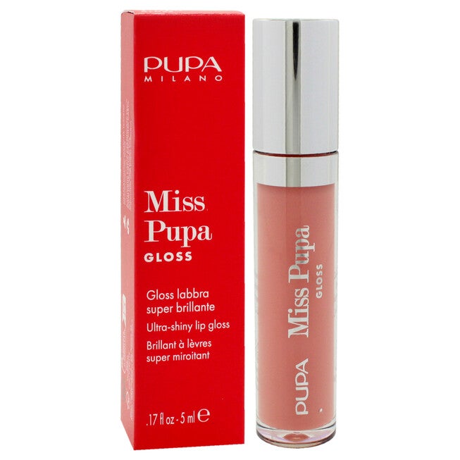Miss Pupa Gloss Ultra-Shine Lip Gloss - 401 Lovely Pink by Pupa Milano for Women - 0.17 oz Lip Gloss, See Description, alternate image number 1