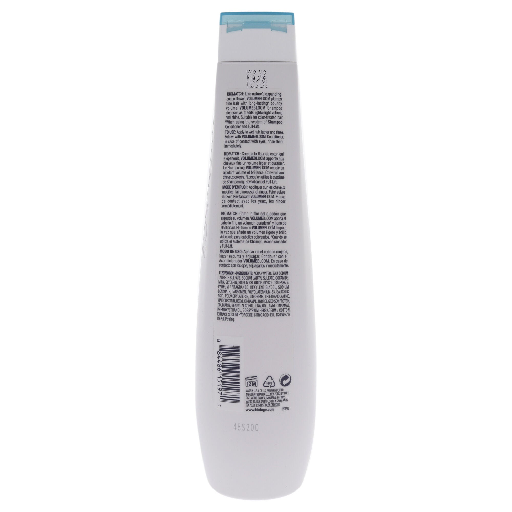 Biolage Volume Bloom Shampoo by Matrix for Unisex - 13.5 oz Shampoo, , alternate image number 3