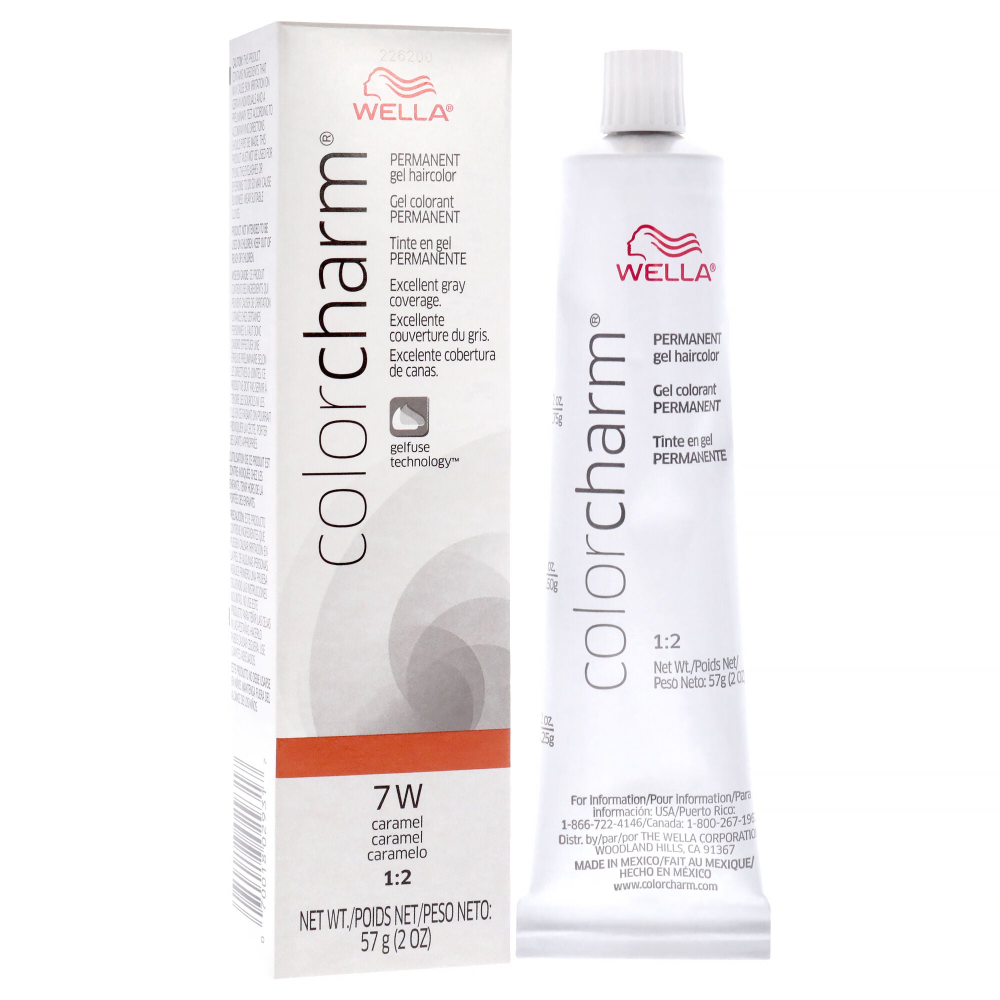 Color Charm Permanent Hair Color Gel - 7W Caramel by Wella for Women - 2 oz Hair Color, See Description, alternate image number 1