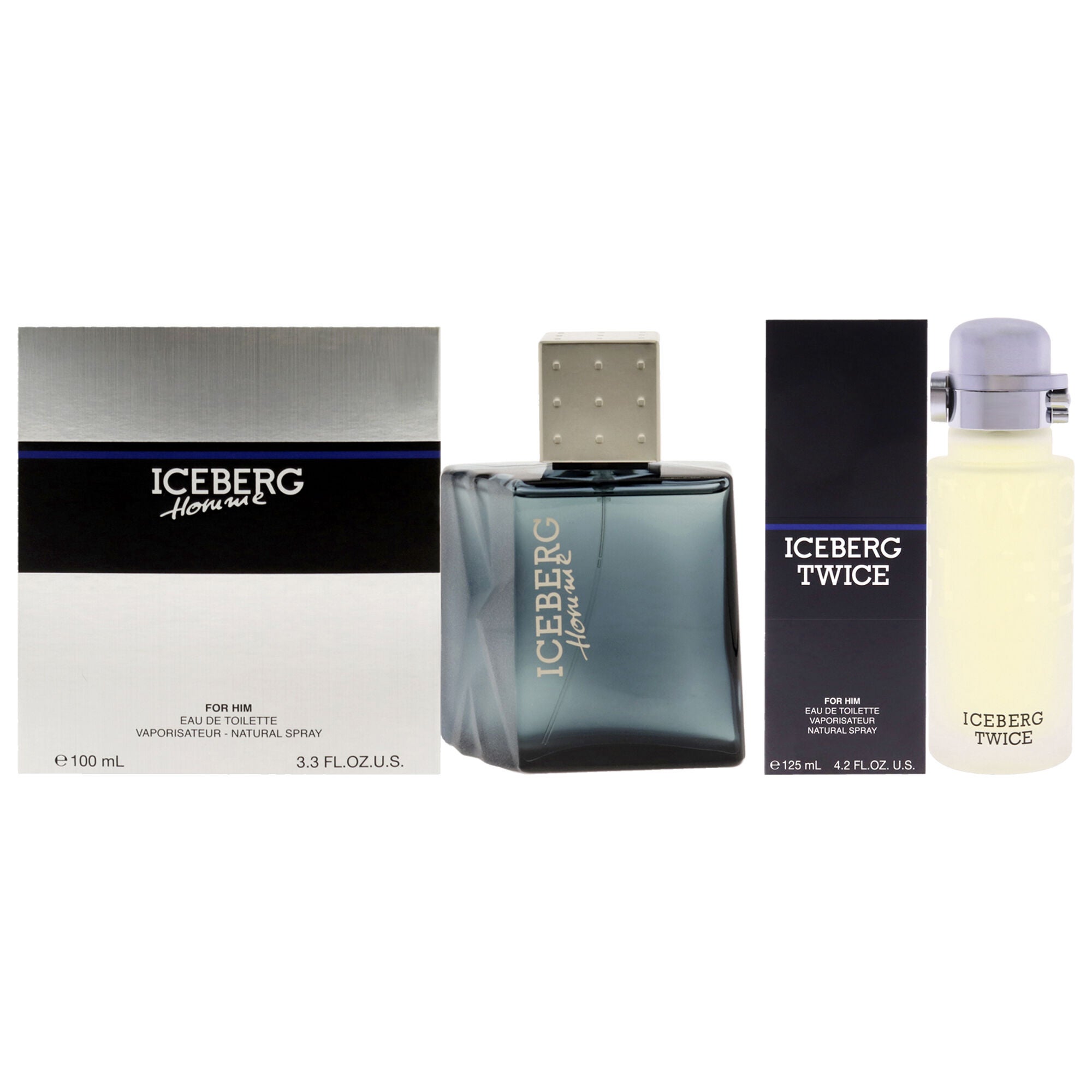 Iceberg Homme Kit by Iceberg for Men - 2 Pc Kit 3.3 oz EDT Spray, 4.2oz Iceberg Twice EDT Spray, See Description, hi-res image number 0