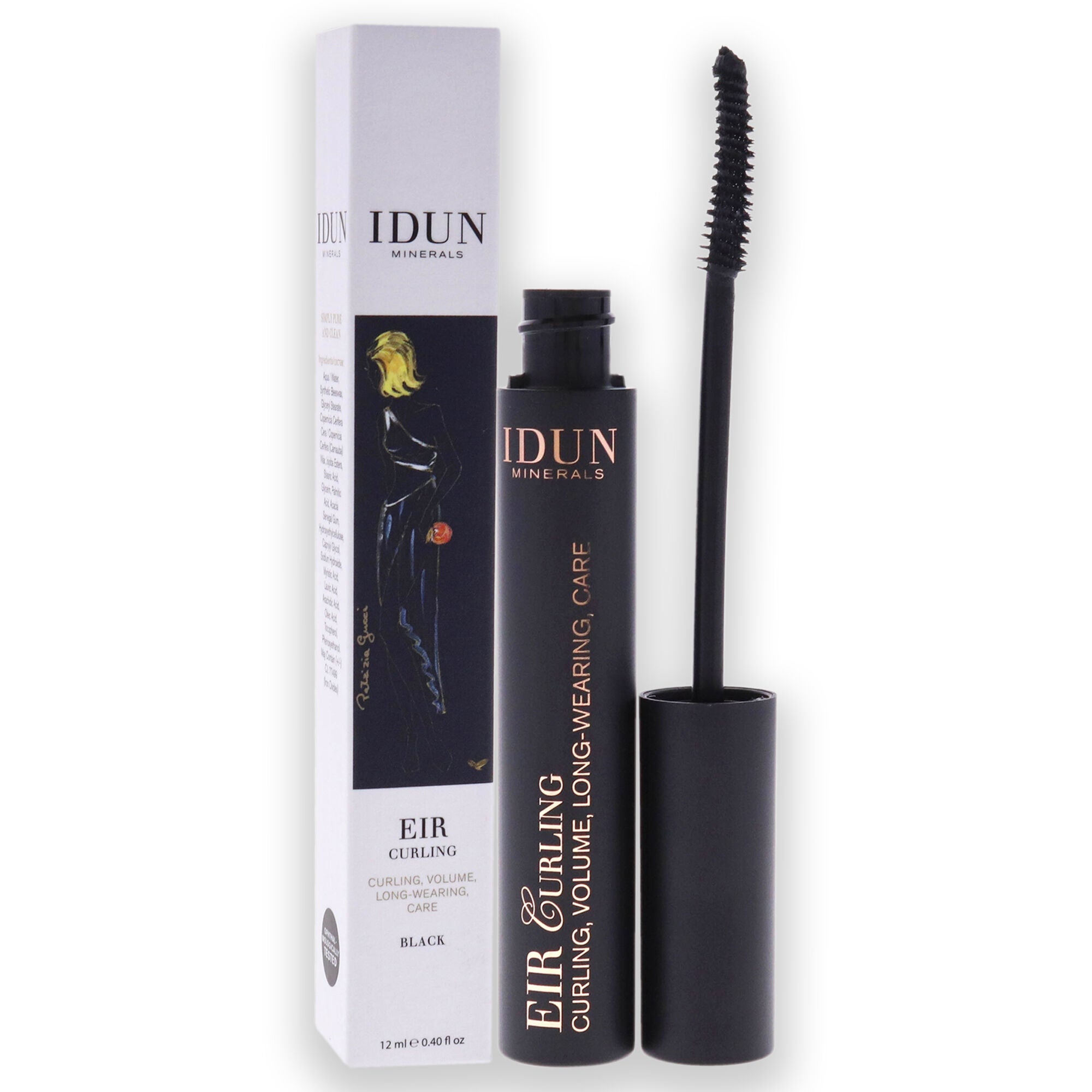 Eir Curling Mascara - 007 Black by Idun Minerals for Women - 0.40 oz Mascara, , alternate image number 6