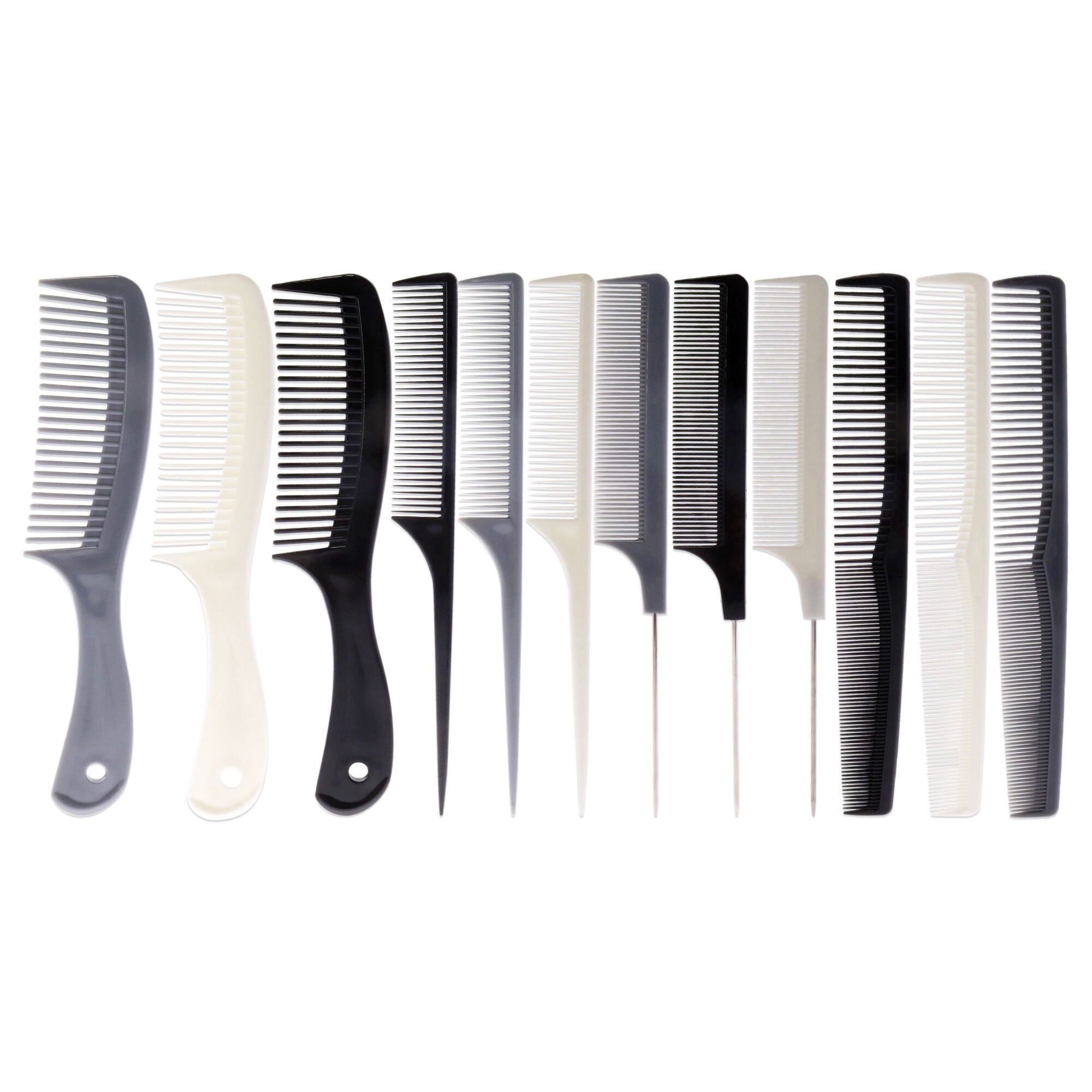 Assorted Color Professional Comb Set by Aristocrat for Unisex - 12 Pc Comb, , alternate image number 3