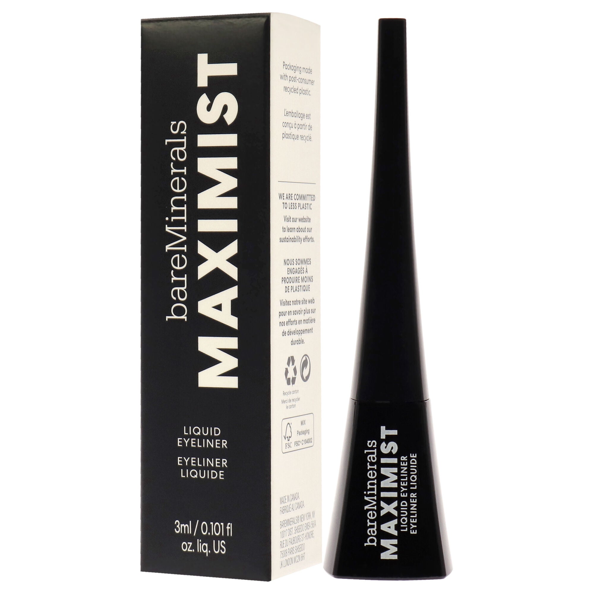 Maximist Liquid Eyeliner by bareMinerals for Women - 0.101 oz Eyeliner, See Description, alternate image number 3