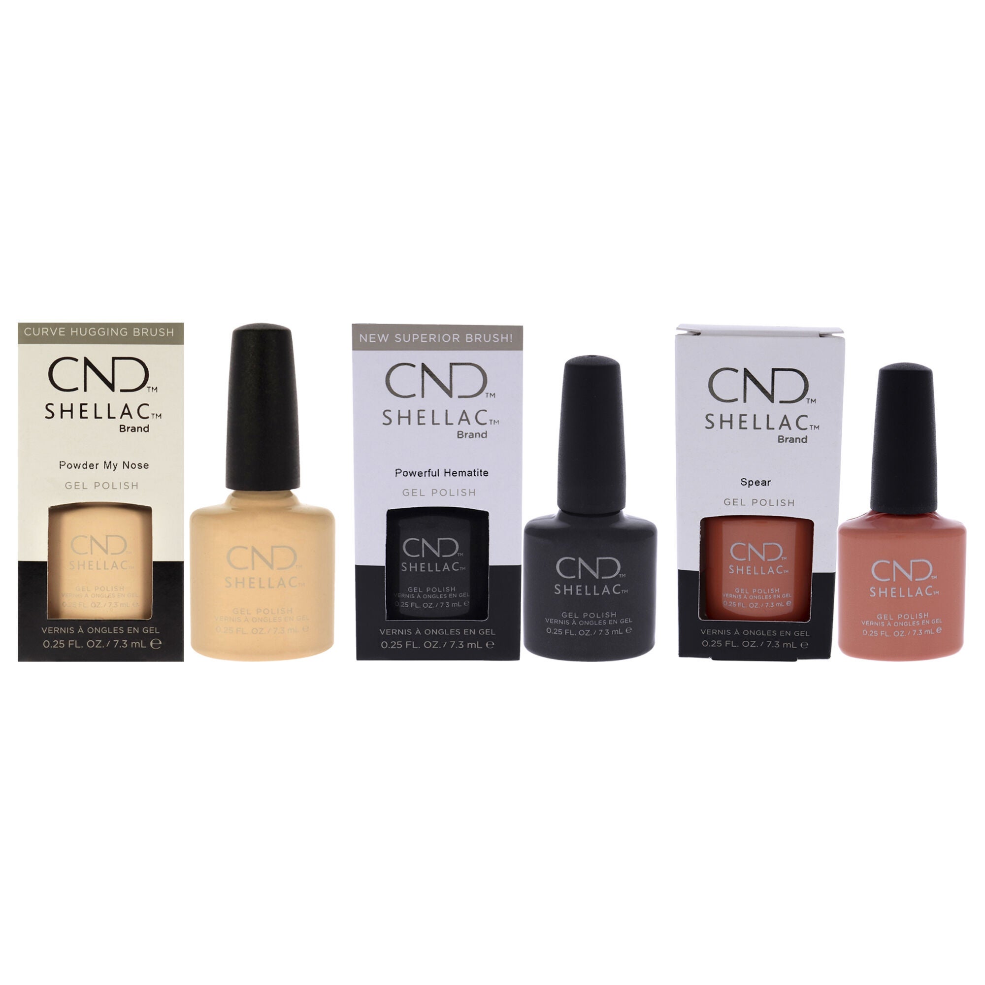 Shellac Nail Color Kit by CND for Women - 3 Pc Kit, See Description, hi-res image number 0
