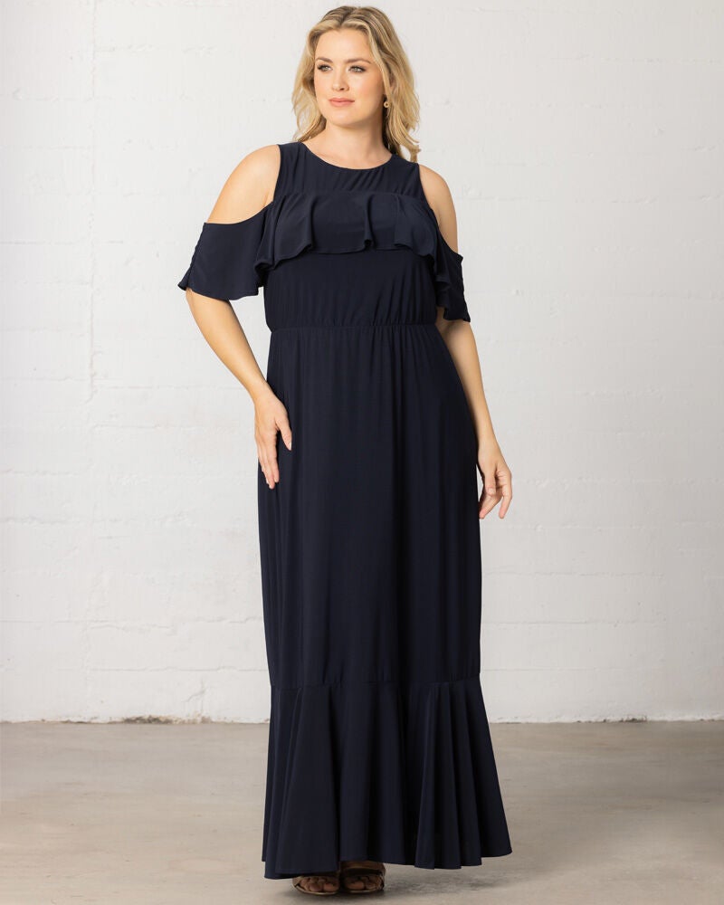 Piper Cold Shoulder Maxi Dress, , alternate image number 4