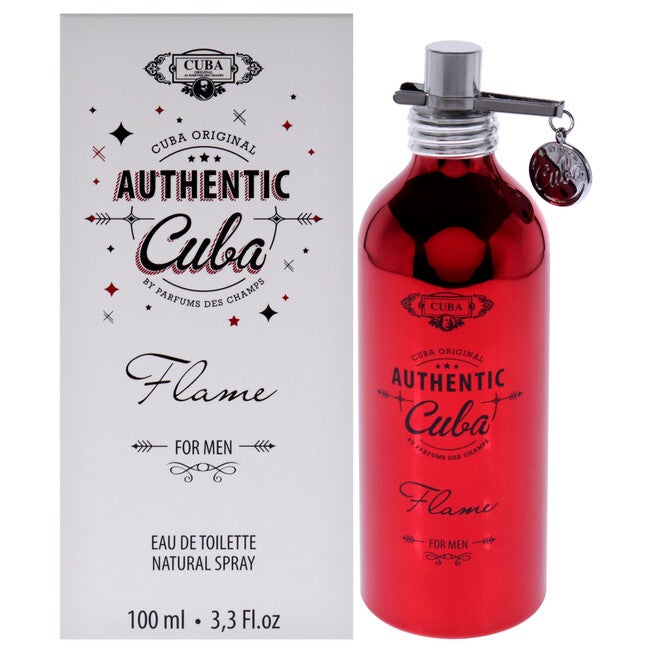 Cuba Authentic Flame by Cuba for Men - 3.3 oz EDT Spray, See Description, hi-res image number 0