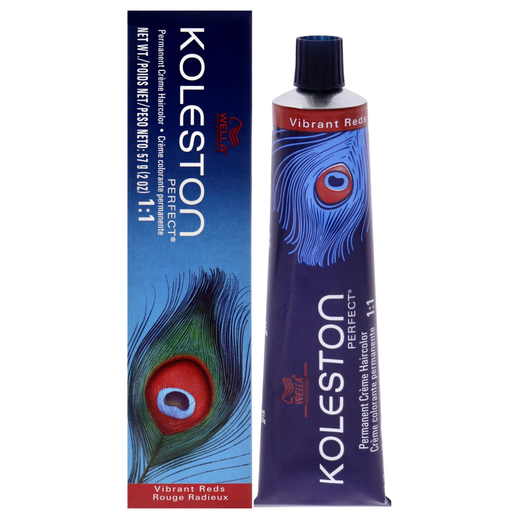 Koleston Perfect Permanent Creme Haircolor - 6-45 Dark Blonde-Red Violet by Wella for Unisex - 2 oz Hair Color, See Description, hi-res image number 0