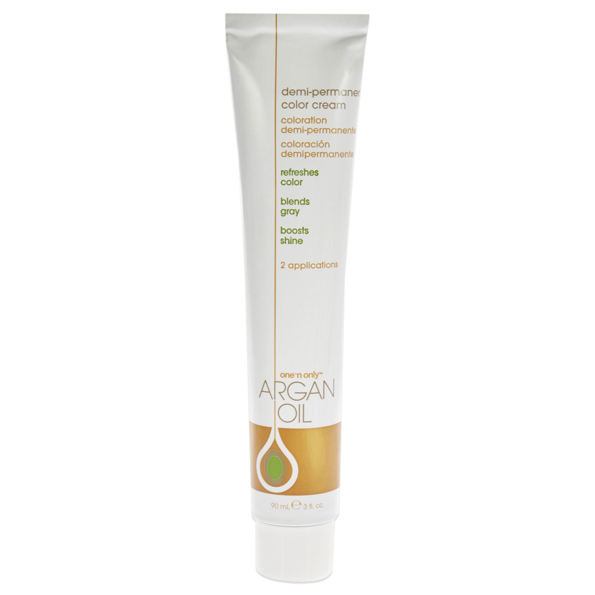 Argan Oil Demi-Permanent Color Cream - 3N Dark Natural Brown by One n Only for Unisex - 3 oz Hair Color, See Description, alternate image number 3