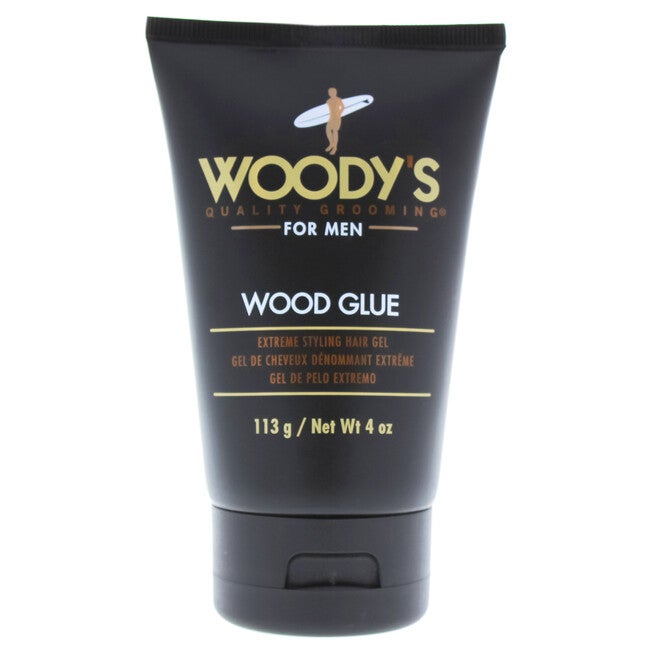 Wood Glue Extreme Styling Gel by Woodys for Men - 4 oz Gel, See Description, hi-res image number 0