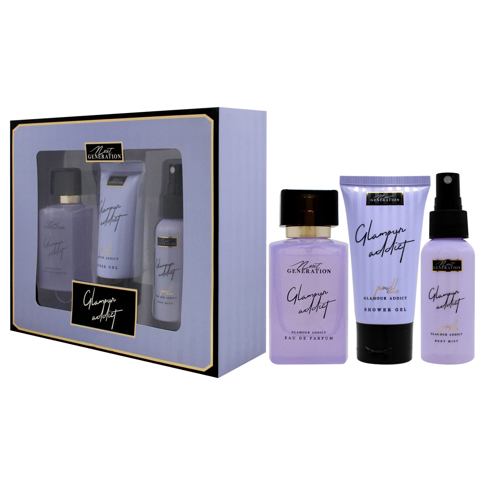 Glamour Addict by NG Perfume for Women - 3 Pc Gift Set 1.7oz EDP Spray, 1.7oz Body Mist, 1.7oz Shower Gel, , alternate image number 7