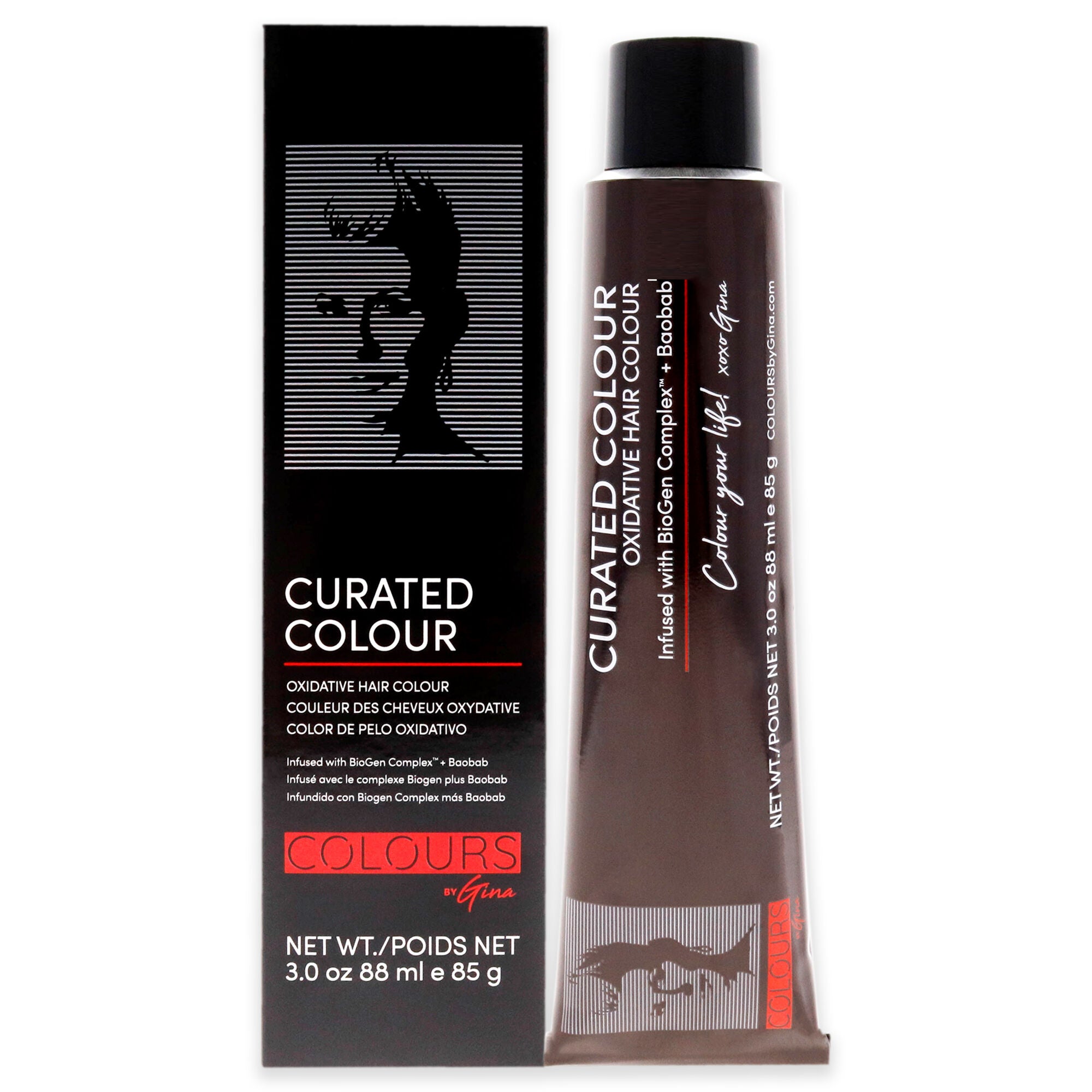Curated Colour - 6.3-6GV Dark Beige Blonde by Colours By Gina for Unisex - 3 oz Hair Color, See Description, hi-res image number 0