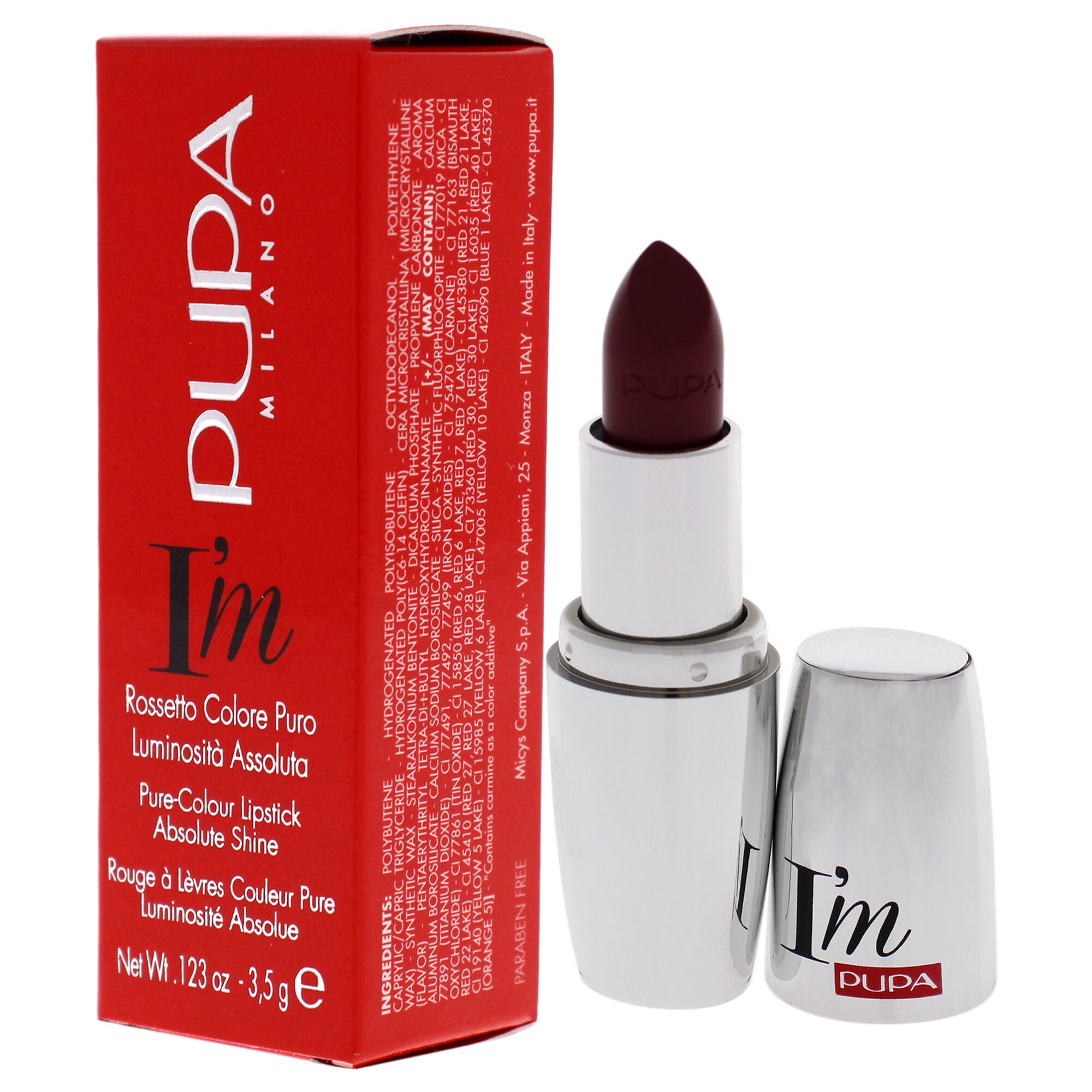 I Am Pure-Colour Lipstick - 422 Fancy Violet by Pupa Milano for Women - 0.123 oz Lipstick, See Description, alternate image number 3