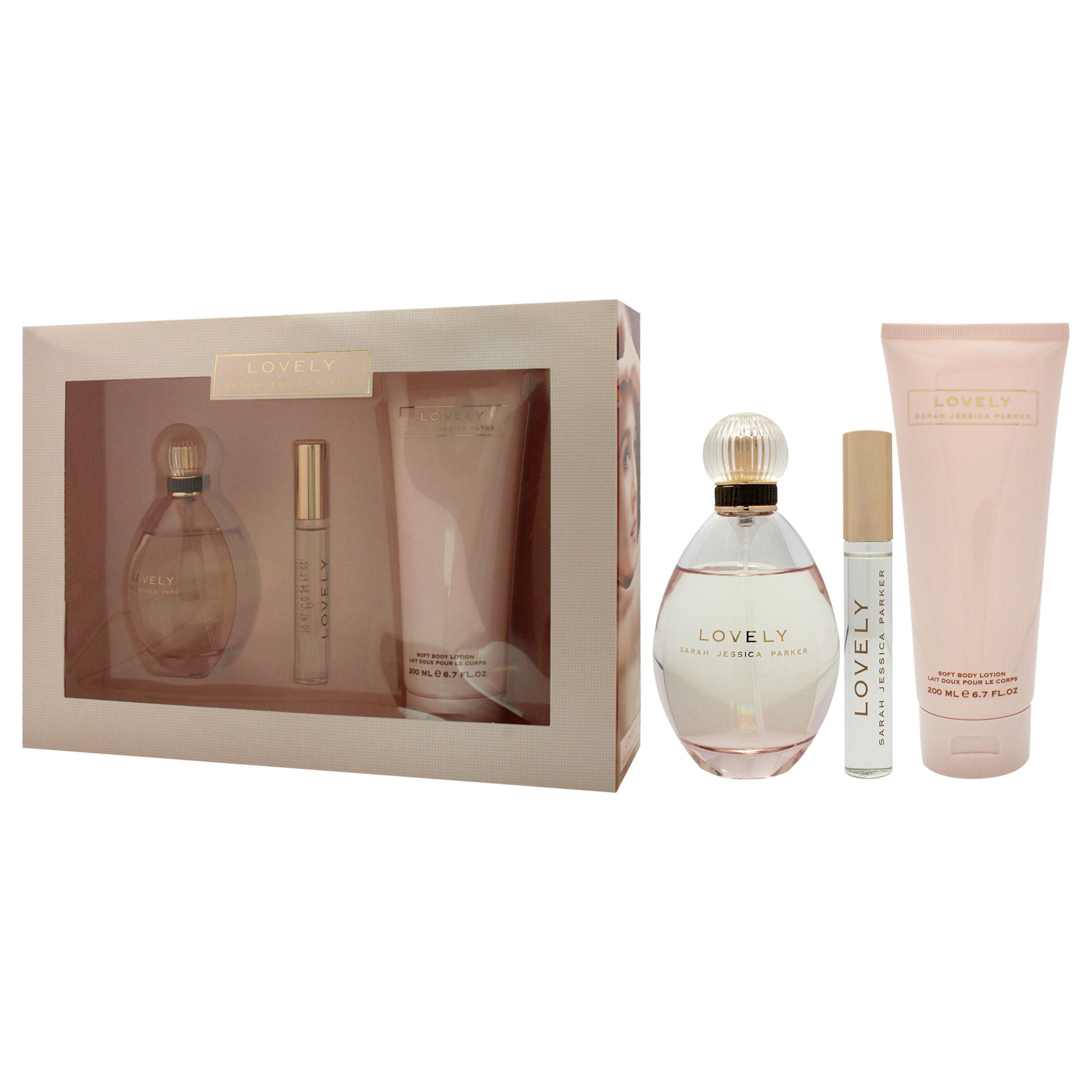 Lovely by Sarah Jessica Parker for Women - 3 Pc Gift Set 3.4oz EDP Spray, 0.34oz EDP RollerBall, 6.7oz Body Lotion, See Description, alternate image number 3