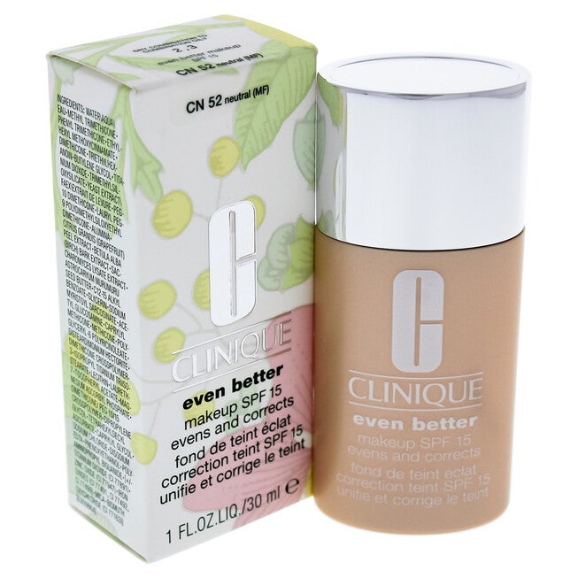 Even Better Makeup SPF 15 - CN 52 Natural by Clinique for Women - 1 oz Foundation, NA, hi-res image number null