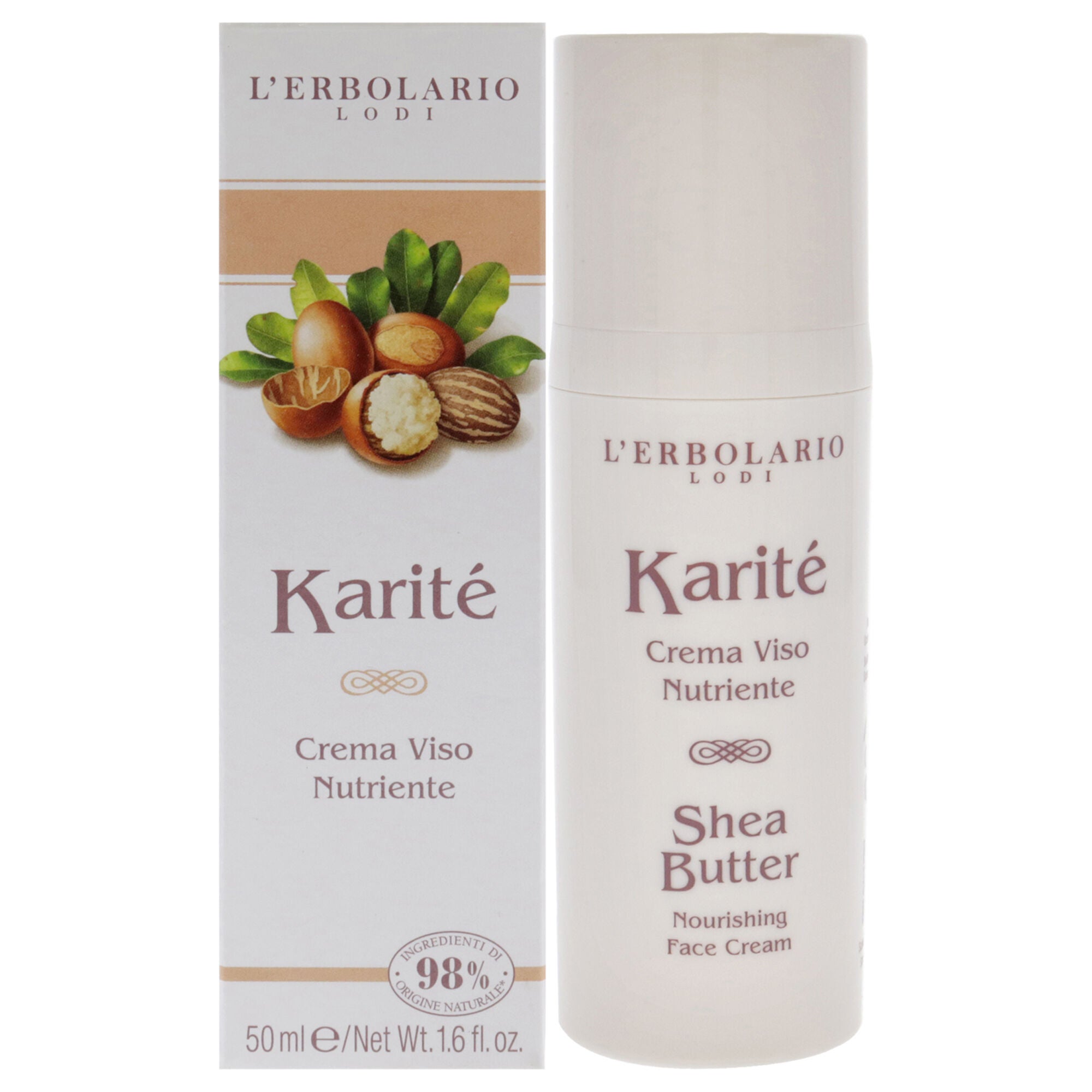 Shea Butter Nourishing Face Cream by LErbolario for Unisex - 1.6 oz Cream, See Description, hi-res image number 0