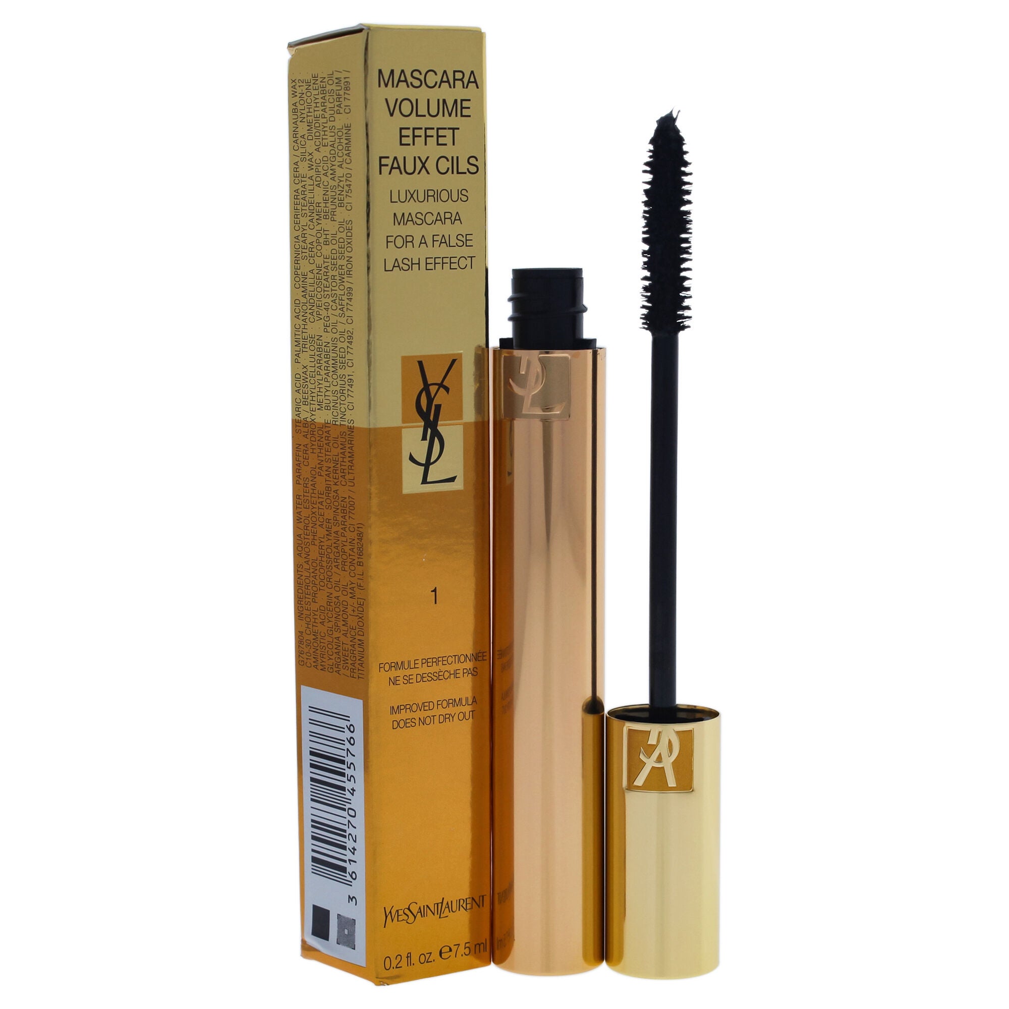 Mascara Volume Effet Faux Cils Luxurious Mascara - 1 High Density Black by Yves Saint Laurent for Women - 0.2 oz Mascara, See Description, alternate image number 1