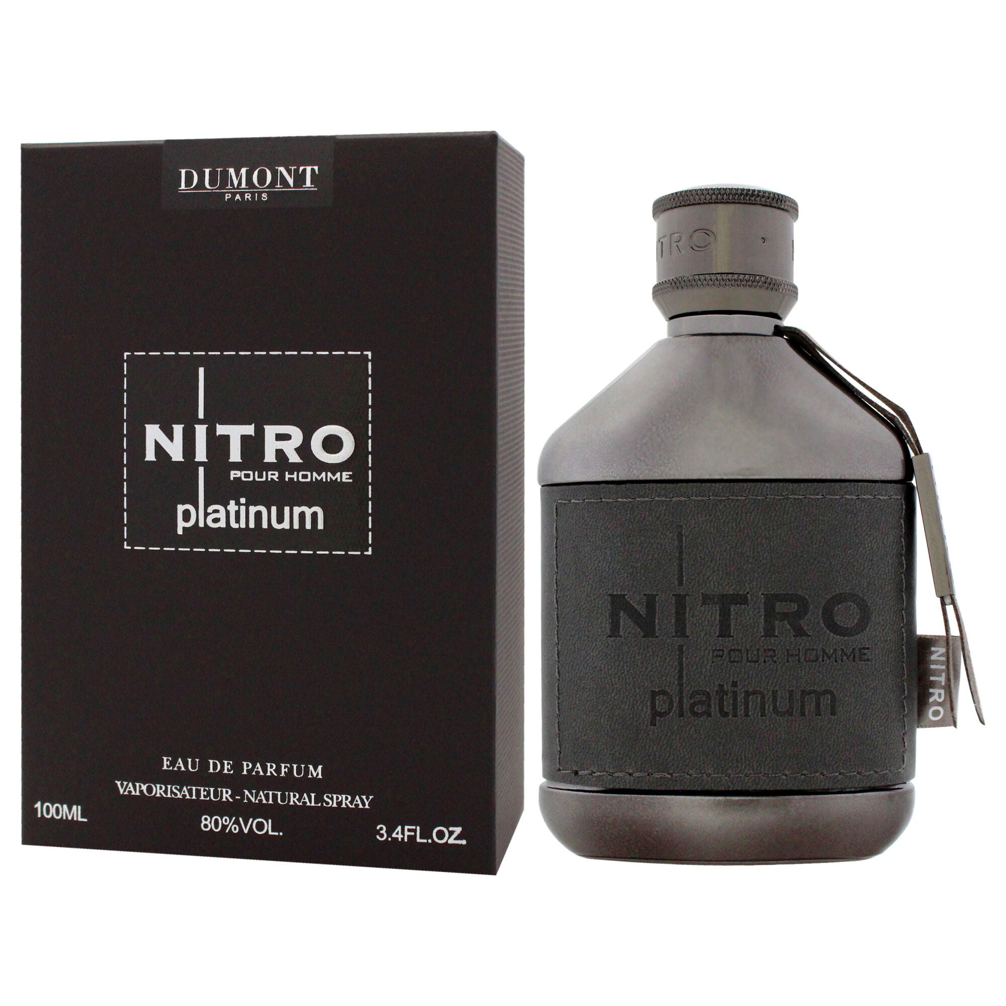 Nitro - Platinum by Dumont for Men - 3.4 oz EDP Spray, Clear, alternate image number 3