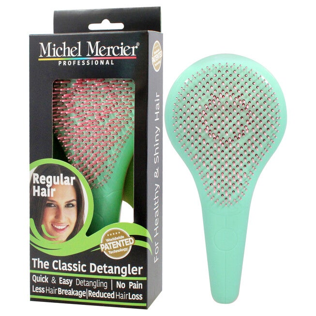 The Classic Detangler Regular Hair - Pink-Green by Michel Mercier for Unisex - 1 Pc Hair Brush, , alternate image number null