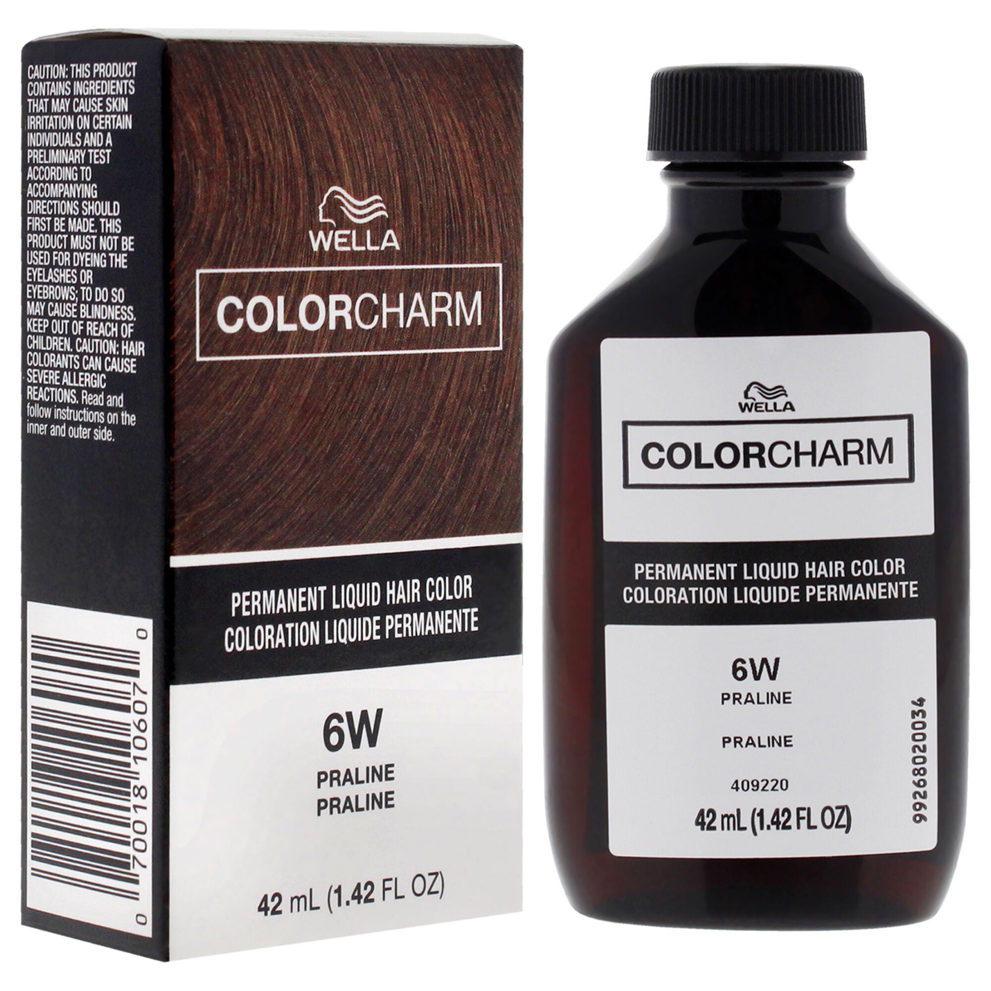 Color Charm Permanent Liquid Hair Color - 6W Praline by Wella for Unisex - 1.42 oz Hair Color, See Description, alternate image number 2