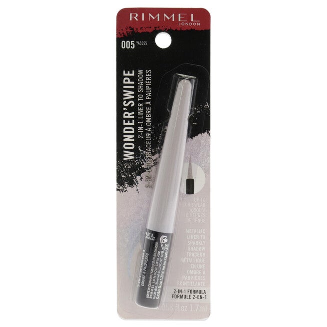 Wonder Swipe 2-in-1 Liner to Shadow - 005 Yasss by Rimmel London for Women - 0.058 oz Eyeliner, See Description, hi-res image number 0