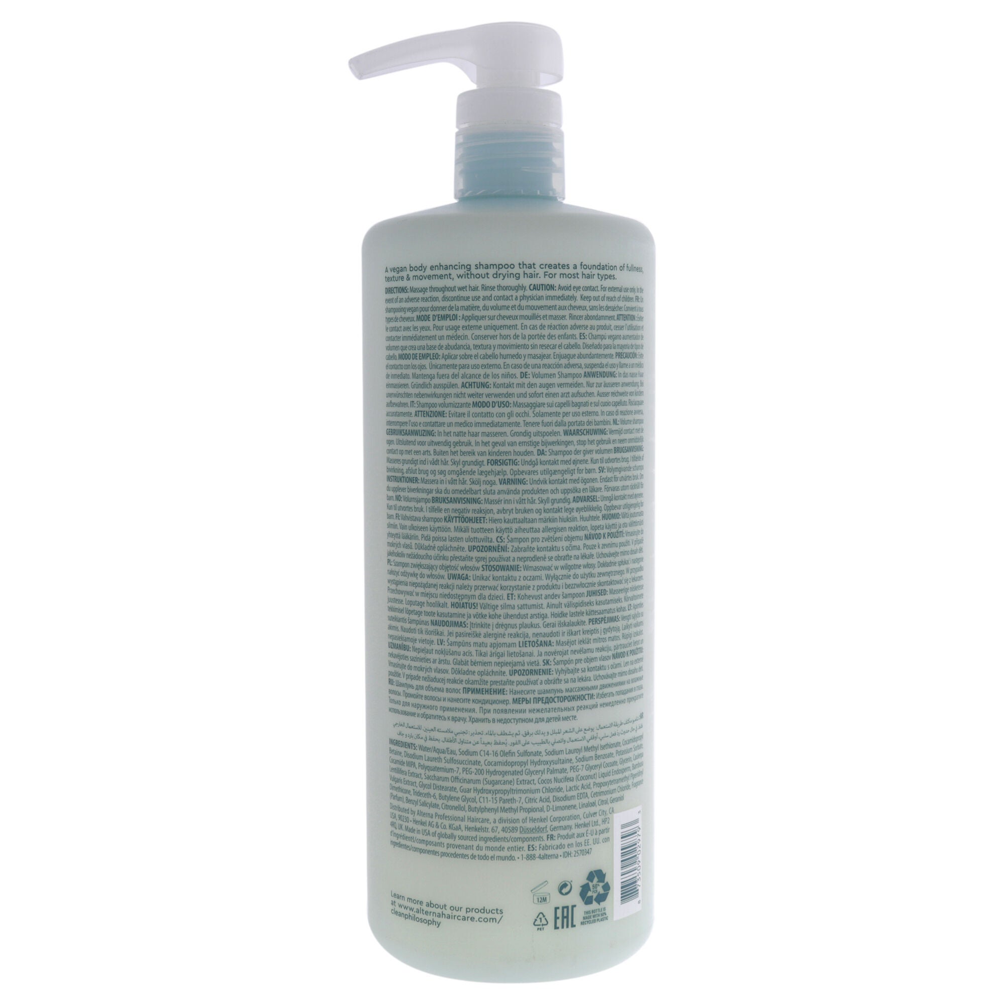 My Hair My Canvas More To Love Bodifying Shampoo by Alterna for Unisex - 33.8 oz Shampoo, See Description, alternate image number 1