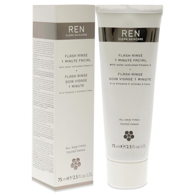 Flash Rinse 1 Minute Facial by REN for Unisex - 2.5 oz Rinse, , alternate image number null