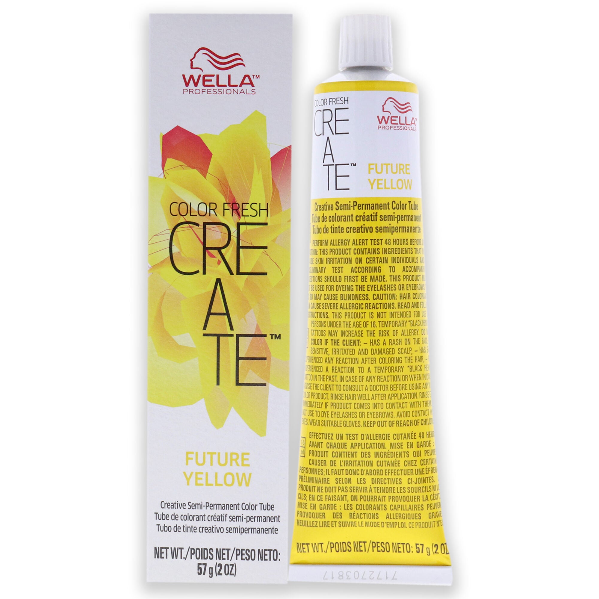 Color Fresh Create Semi-Permanent Color - Future Yellow by Wella for Unisex - 2 oz Hair Color, See Description, hi-res image number 0
