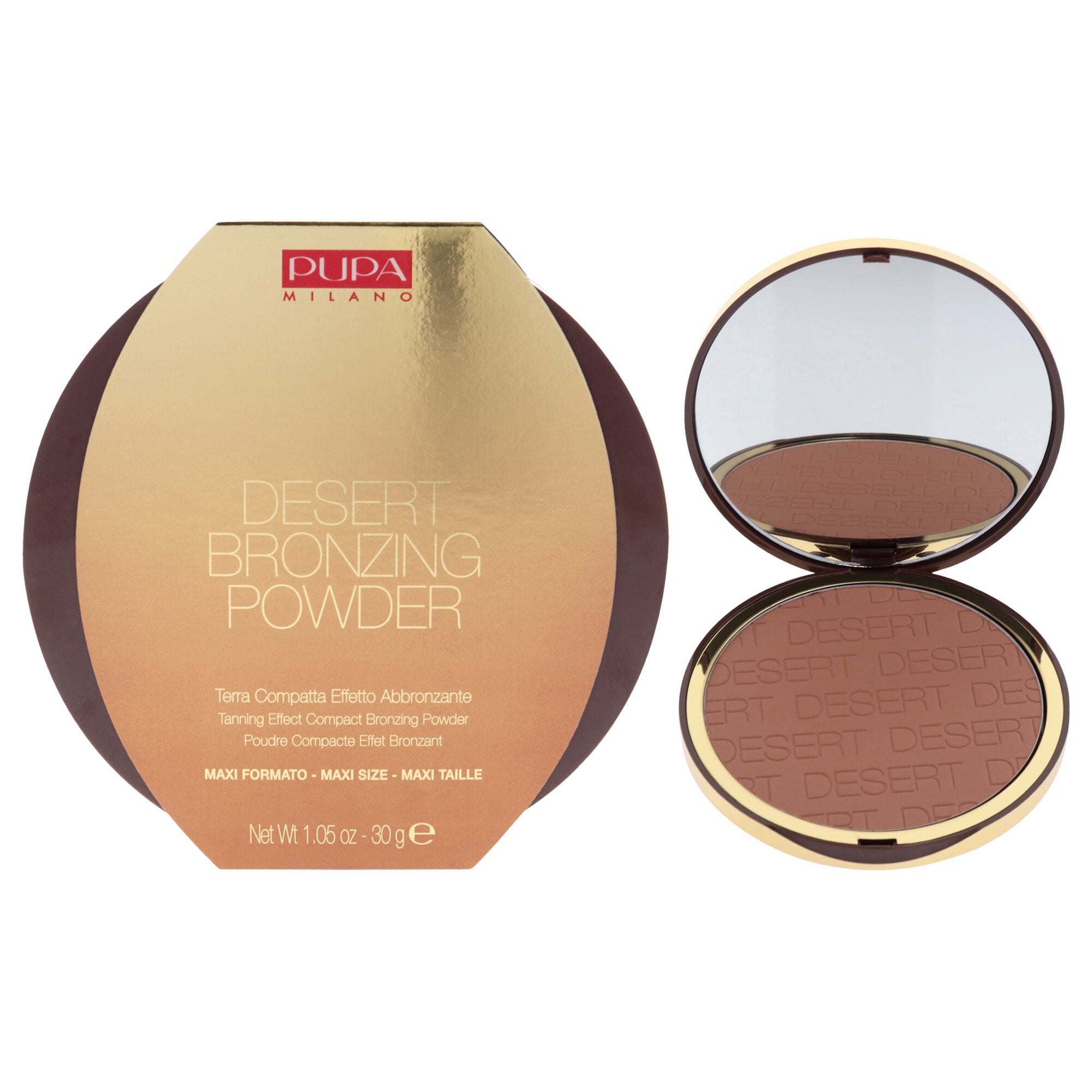 Desert Bronzing Powder - 005 Light Sun Matt by Pupa Milano for Women - 1.05 oz Powder, See Description, hi-res image number 0