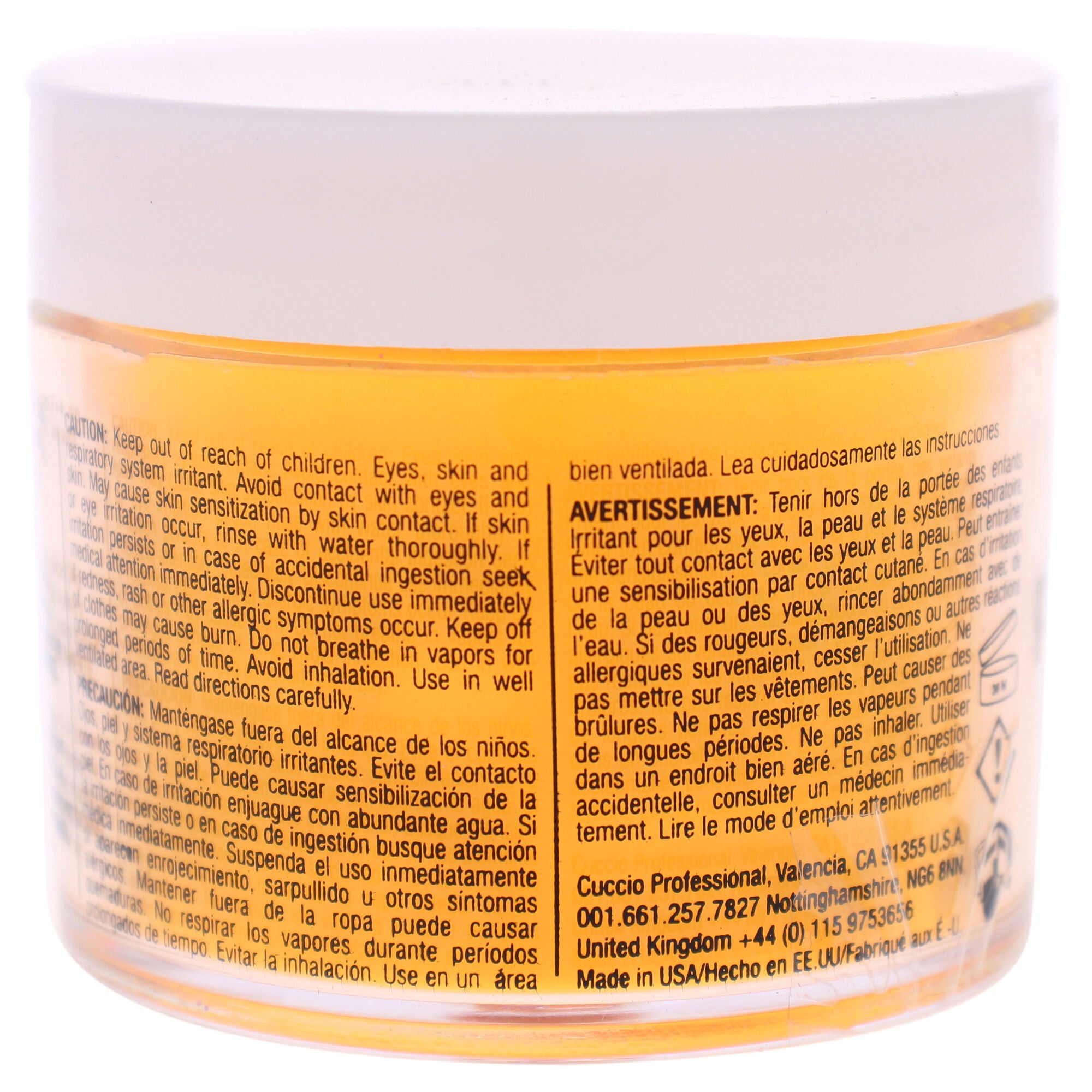 Pro Powder Polish Nail Colour Dip System - Neon Tangerine by Cuccio Colour for Women - 1.6 oz Nail Powder, See Description, alternate image number 2