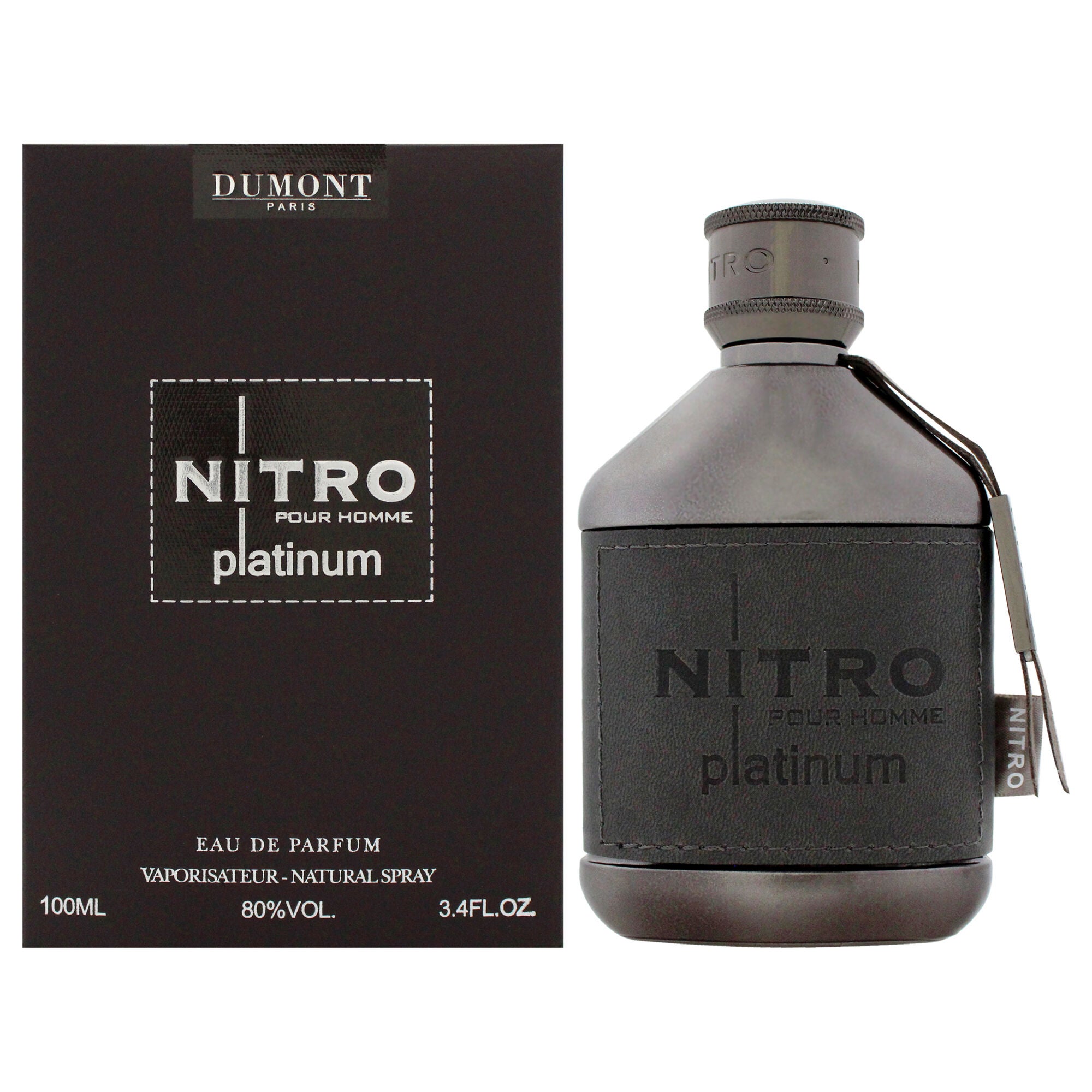 Nitro - Platinum by Dumont for Men - 3.4 oz EDP Spray, Clear, hi-res image number 0