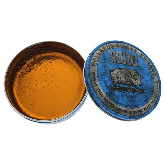 Blue Strong Hold Water Soluble Pomade by Reuzel for Men - 12 oz Pomade, NA, hi-res image number null