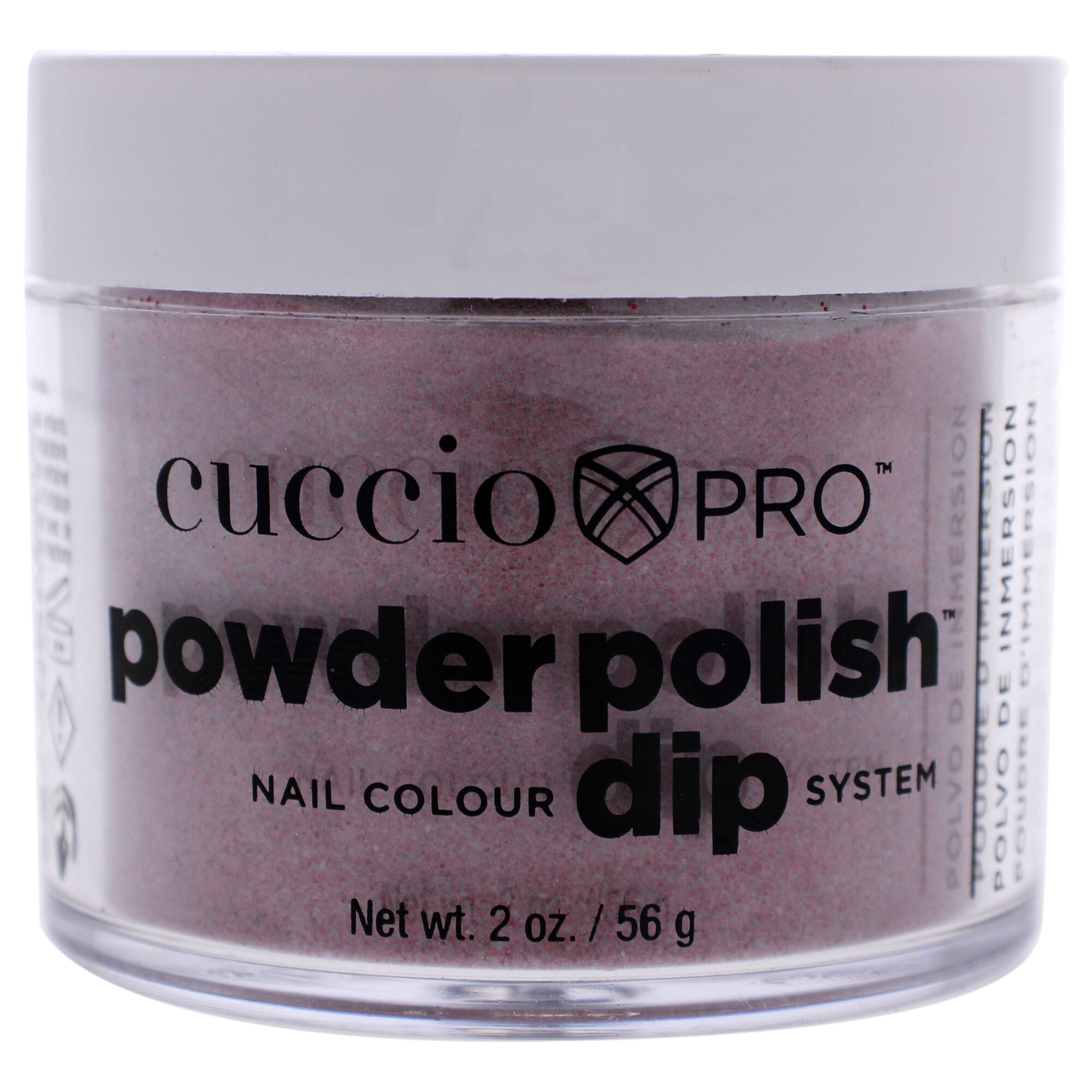 Pro Powder Polish Nail Colour Dip System - Dark Red Glitter by Cuccio Colour for Women - 1.6 oz Nail Powder, See Description, hi-res image number 0