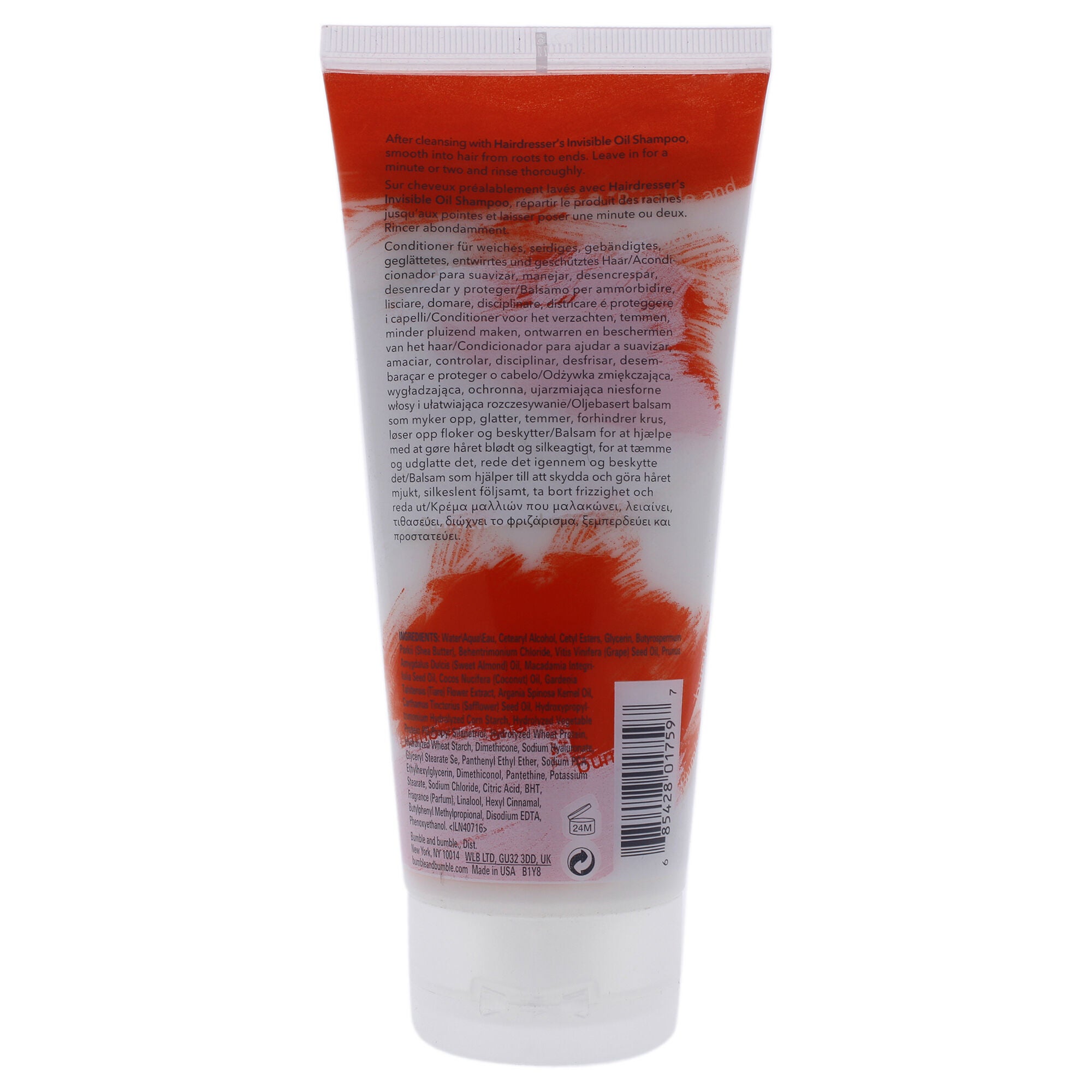 Hairdressers Invisible Oil Conditioner by Bumble and Bumble for Unisex - 6.7 oz Conditioner, See Description, alternate image number 2