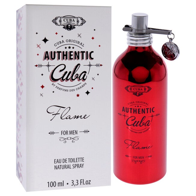 Cuba Authentic Flame by Cuba for Men - 3.3 oz EDT Spray, See Description, alternate image number 1