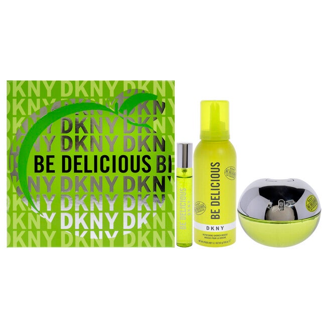 Be Delicious by Donna Karan for Women - 3 Pc Gift Set 3.4oz EDP Spray, 0.5oz EDP Spray, 5.1oz Shower Mousse, NA, hi-res image number null