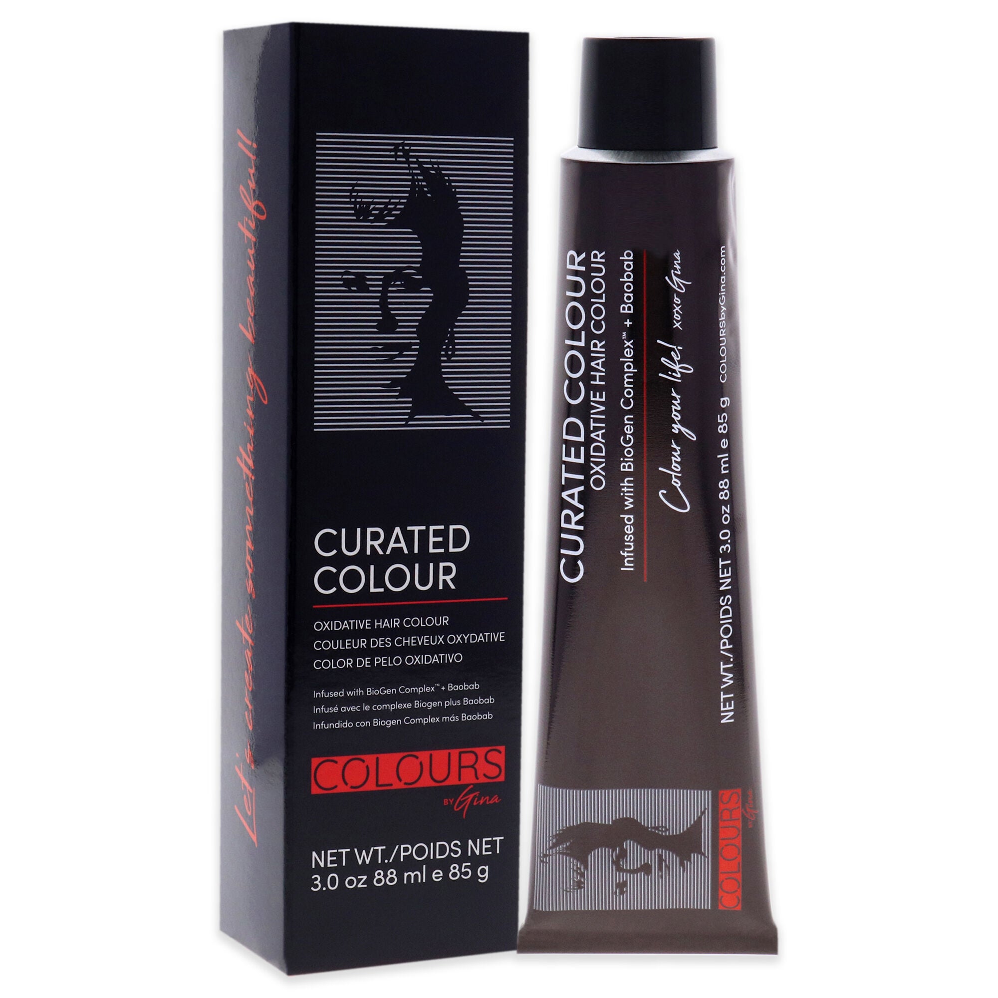 Curated Colour - 6.4-6C Dark Copper Blonde by Colours By Gina for Unisex - 3 oz Hair Color, See Description, alternate image number 1